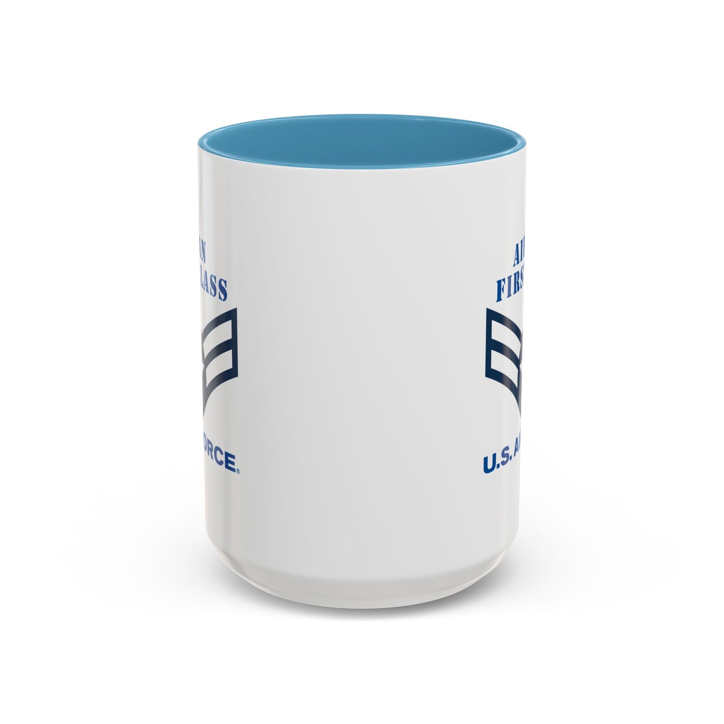 Accent Coffee Mug (11oz & 15oz) - USAF - Airman - First Class (E3) - 2020 - US Air Force w Text X 300