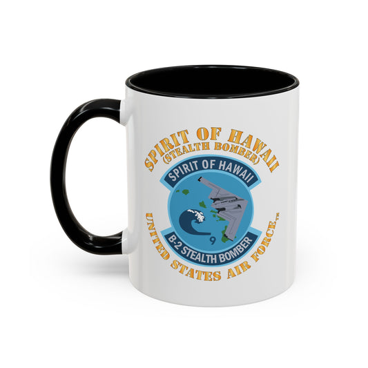 Accent Coffee Mug (11oz & 15oz) - USAF - B2 - Spirit of Hawaii - Stealth Bomber X 300