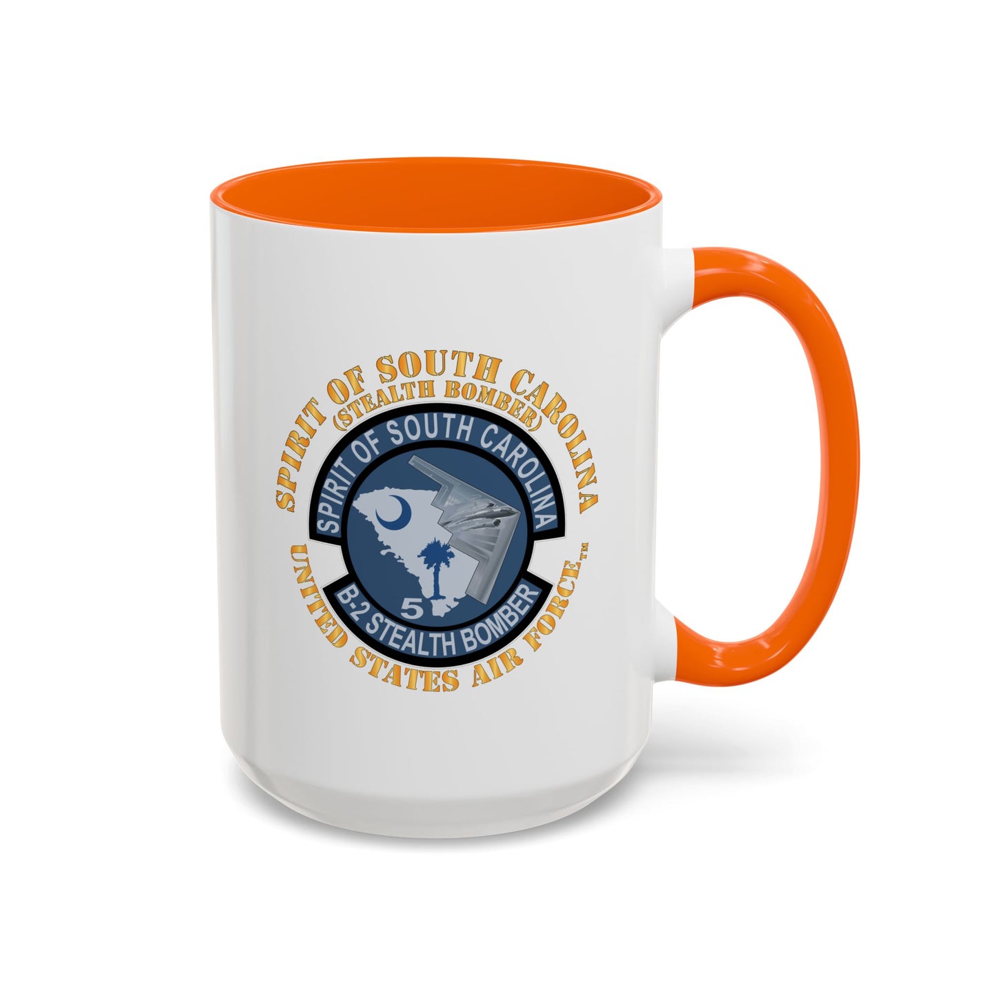 Accent Coffee Mug (11oz & 15oz) - USAF - B2 - Spirit of South Carolina Stealth Bomber X 300