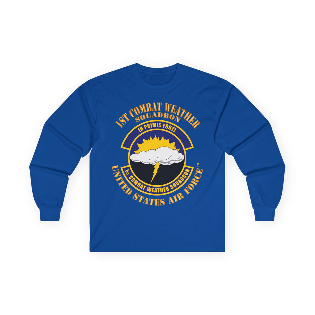 Unisex Ultra Cotton Long Sleeve Tee - USAF - 1st Combat Weather Squadron