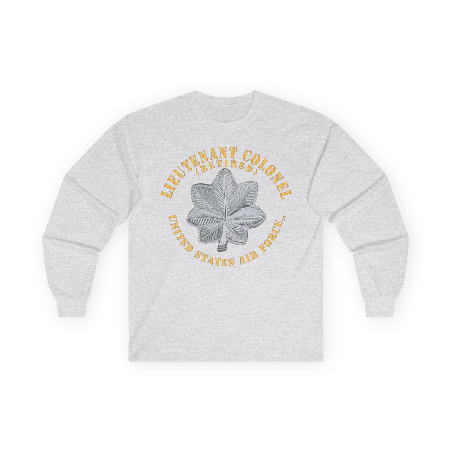 Unisex Ultra Cotton Long Sleeve Tee - USAF - Lieutenant Colonel - LTC - Retired - TM X 300