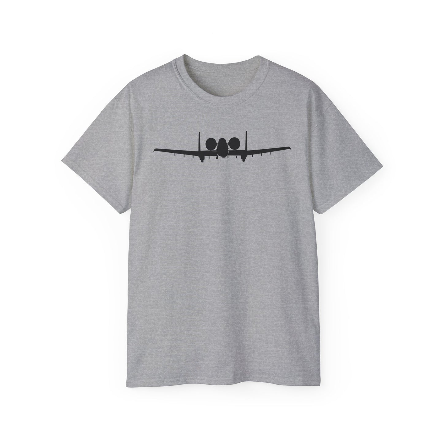 Unisex Ultra Cotton Tee - Aircraft - USAF - A-10 Thunderbolt II - Front - Silhouette X 300