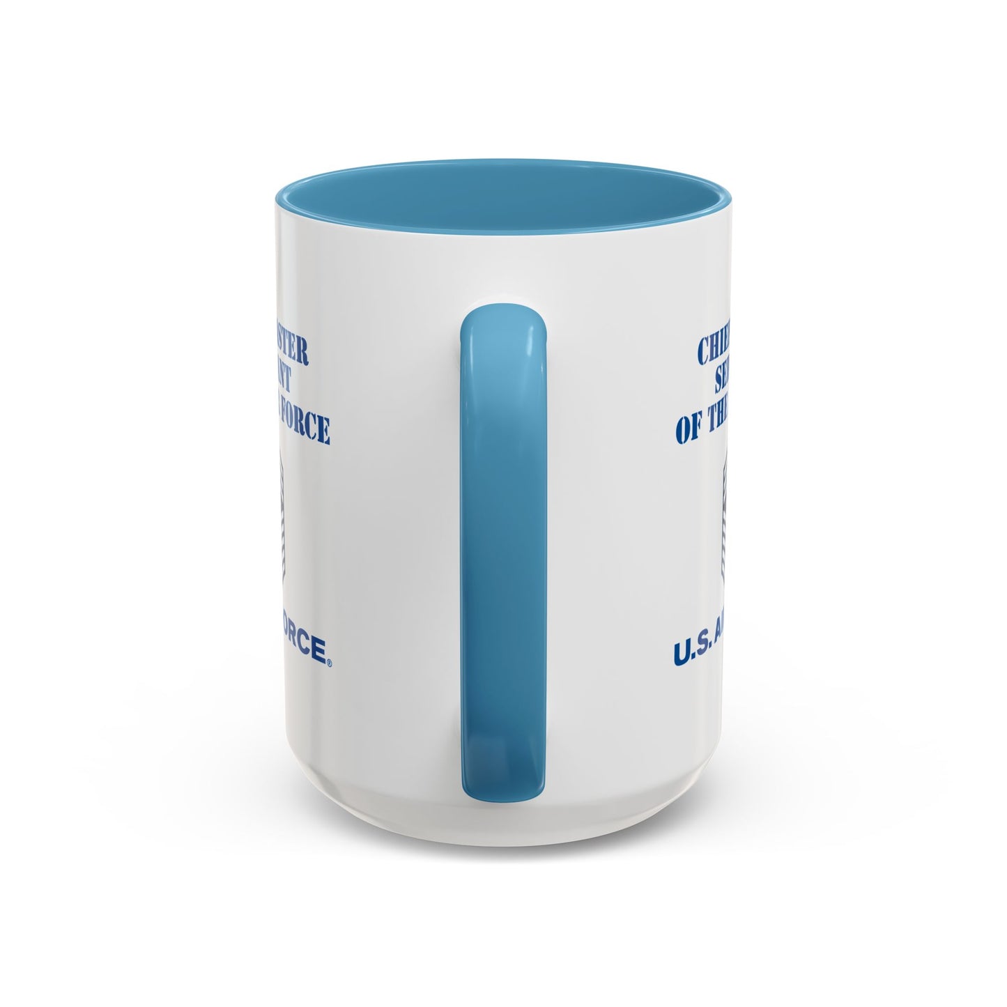 Accent Coffee Mug (11oz & 15oz) - USAF - Chief Master Sergeant of the Air Force (E9d) - US Air Force w Text X 300