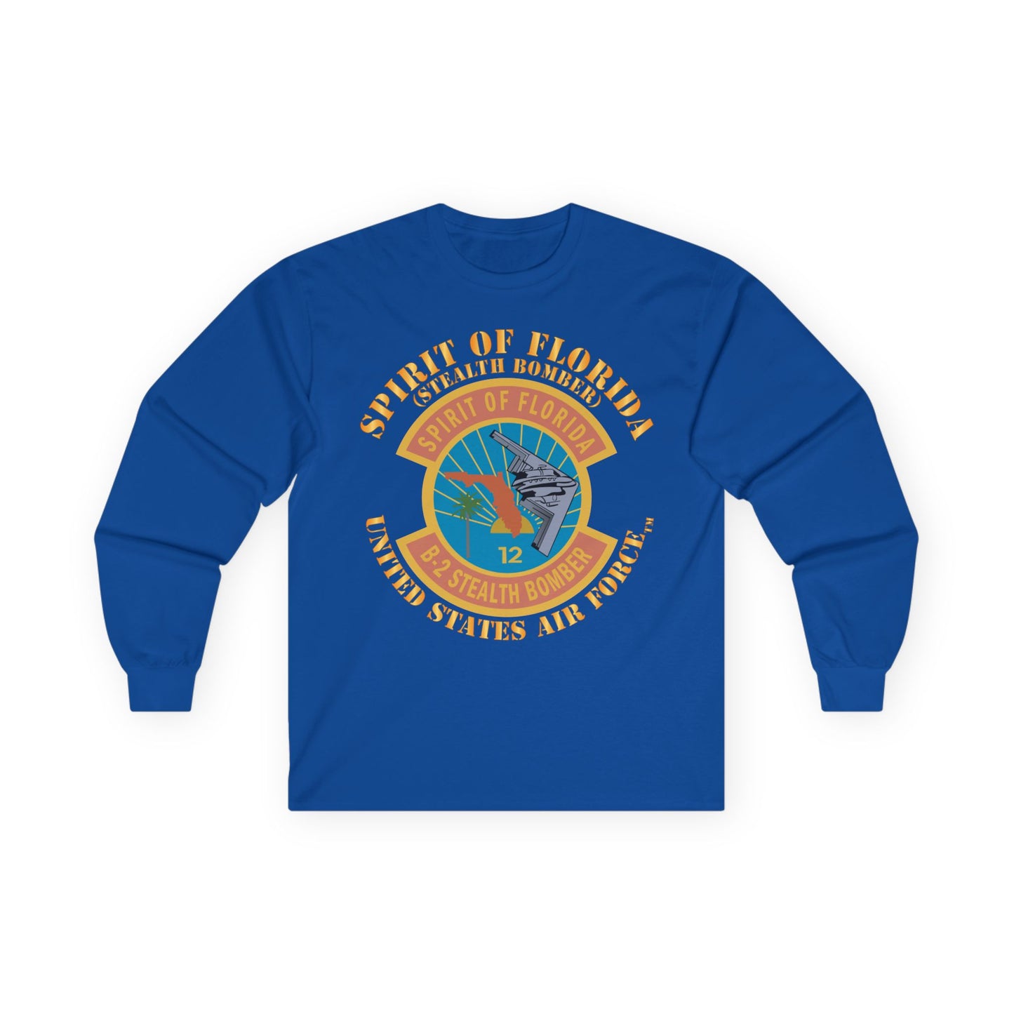 Unisex Ultra Cotton Long Sleeve Tee - USAF - B2 - Spirit of Florida - Stealth Bomber X 300