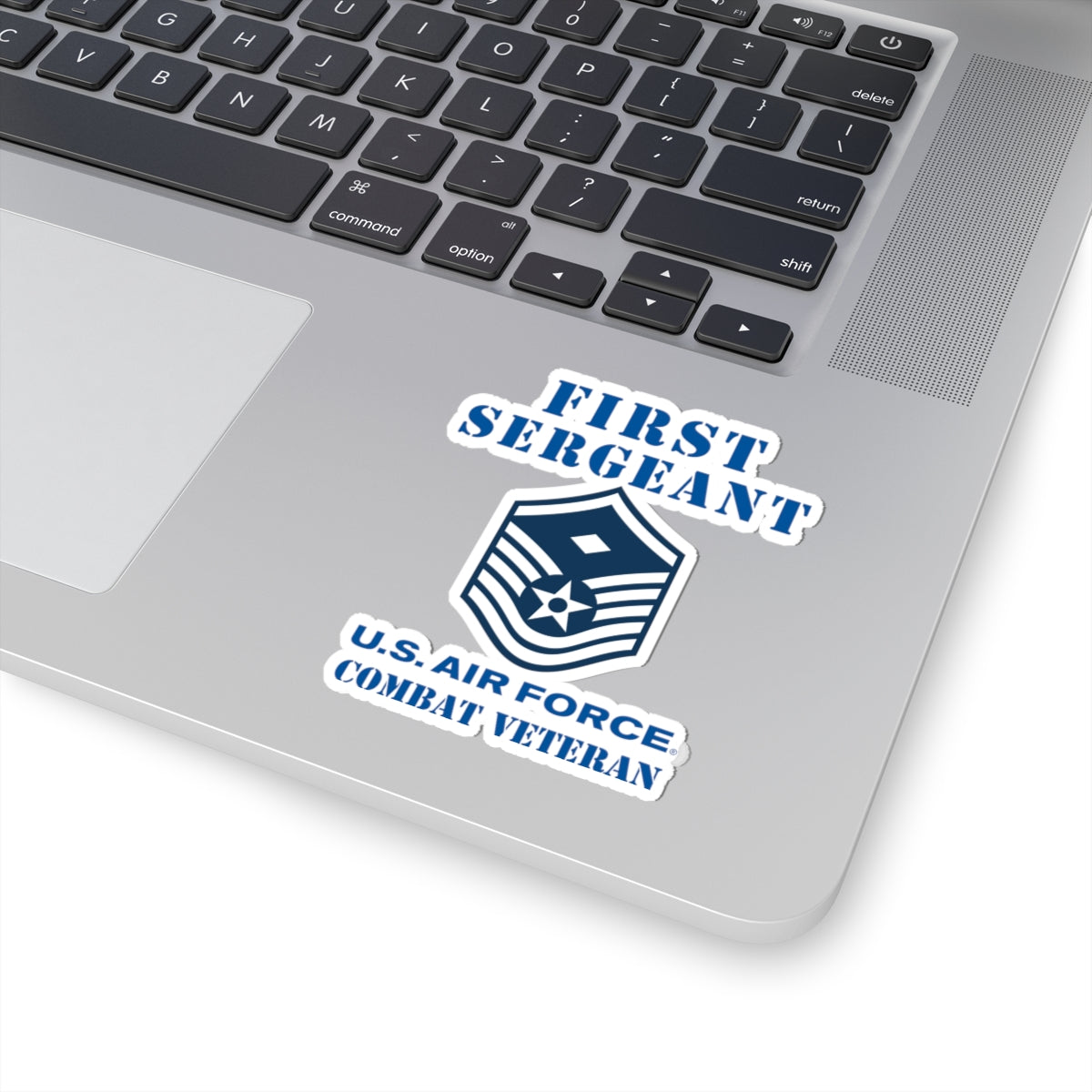 Kiss-Cut Stickers - USAF - First Sergeant (E7b) - 2020 - Combat Veteran