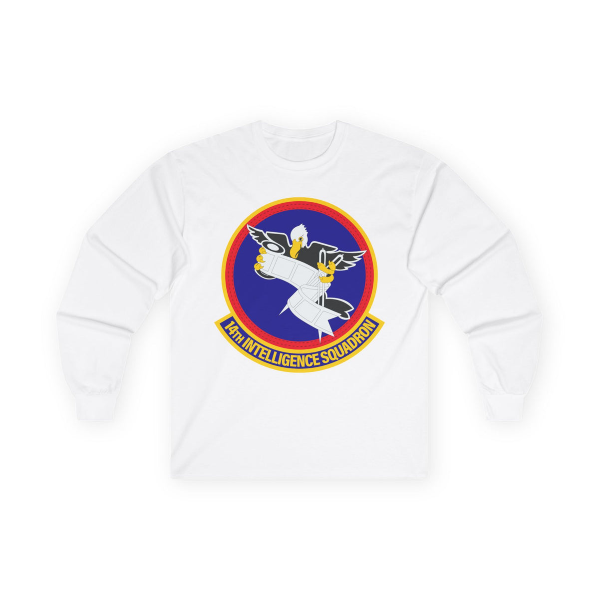 Unisex Ultra Cotton Long Sleeve Tee - USAF - 14th Intelligence Squadron wo txt