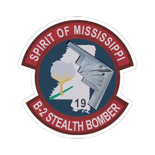 Kiss-Cut Stickers - USAF - B2 - Spirit of Mississippi - Stealth Bomber wo txt X 300