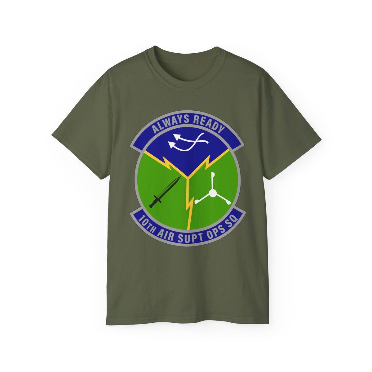Unisex Ultra Cotton Tee - USAF - 10th Air Support Operations Squadron wo txt