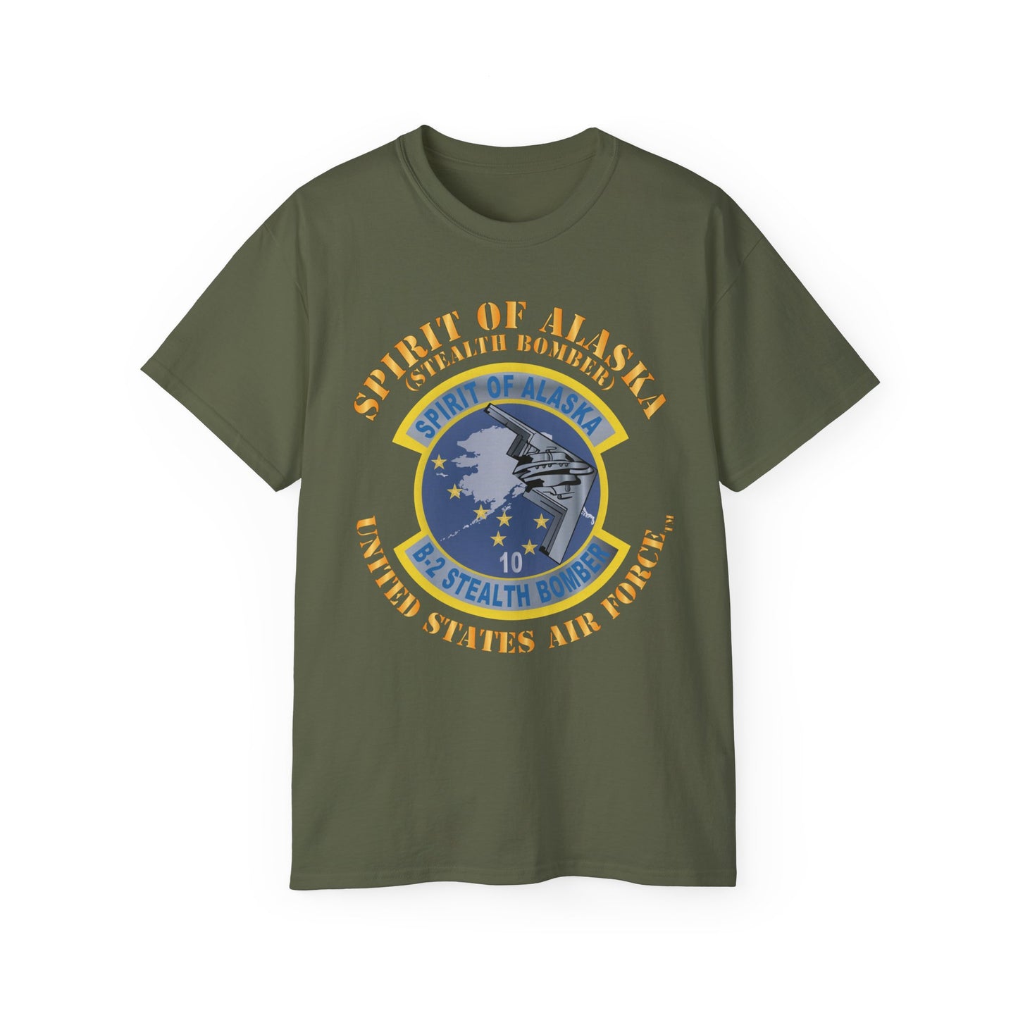 Unisex Ultra Cotton Tee - USAF - B2 - Spirit of Alaska - Stealth Bomber X 300