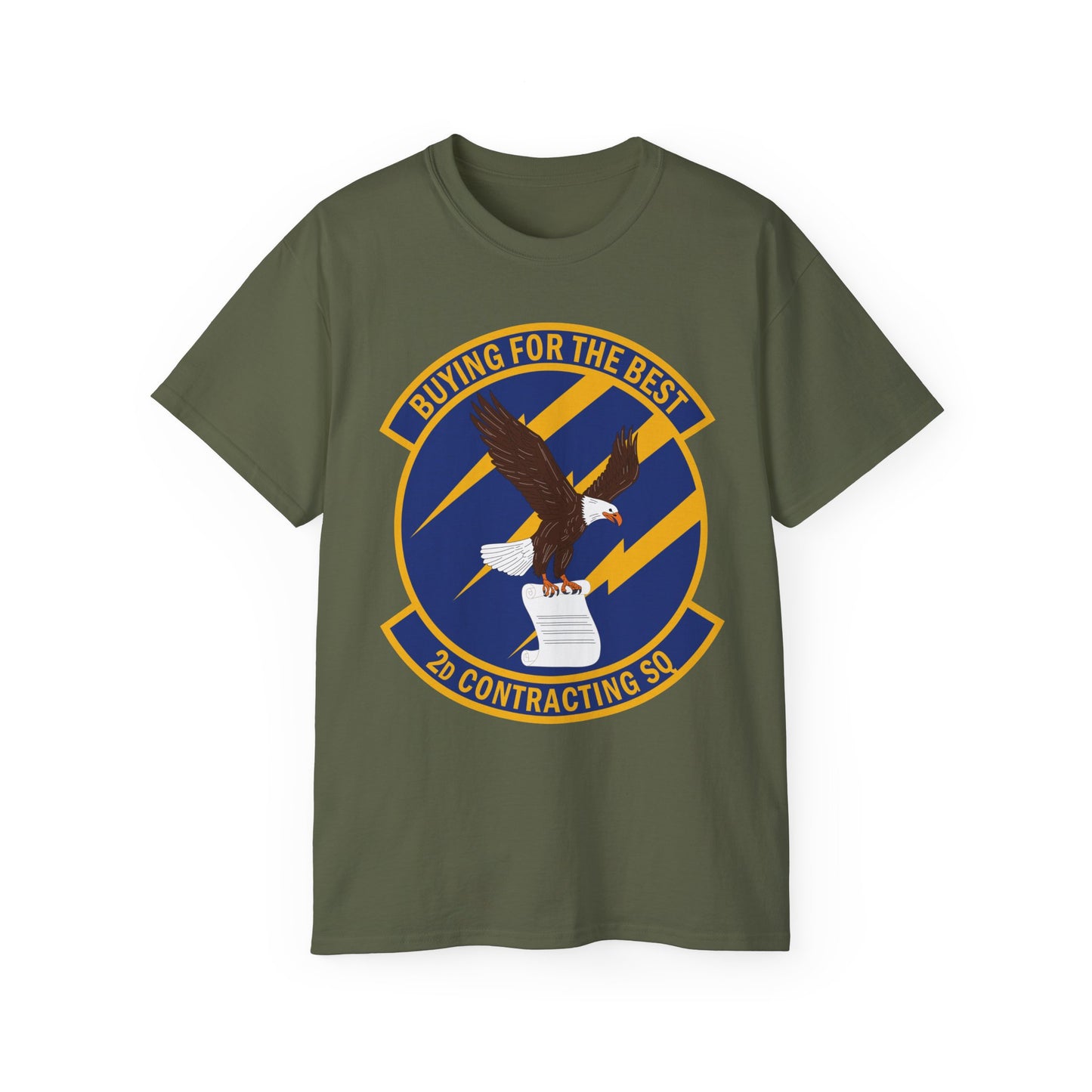 Unisex Ultra Cotton Tee -USAF - 2d Contracting Squadron wo txt