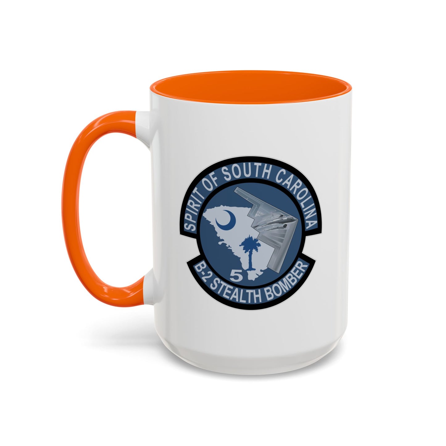 Accent Coffee Mug (11oz & 15oz) - USAF - B2 - Spirit of South Carolina Stealth Bomber wo Txt X 300