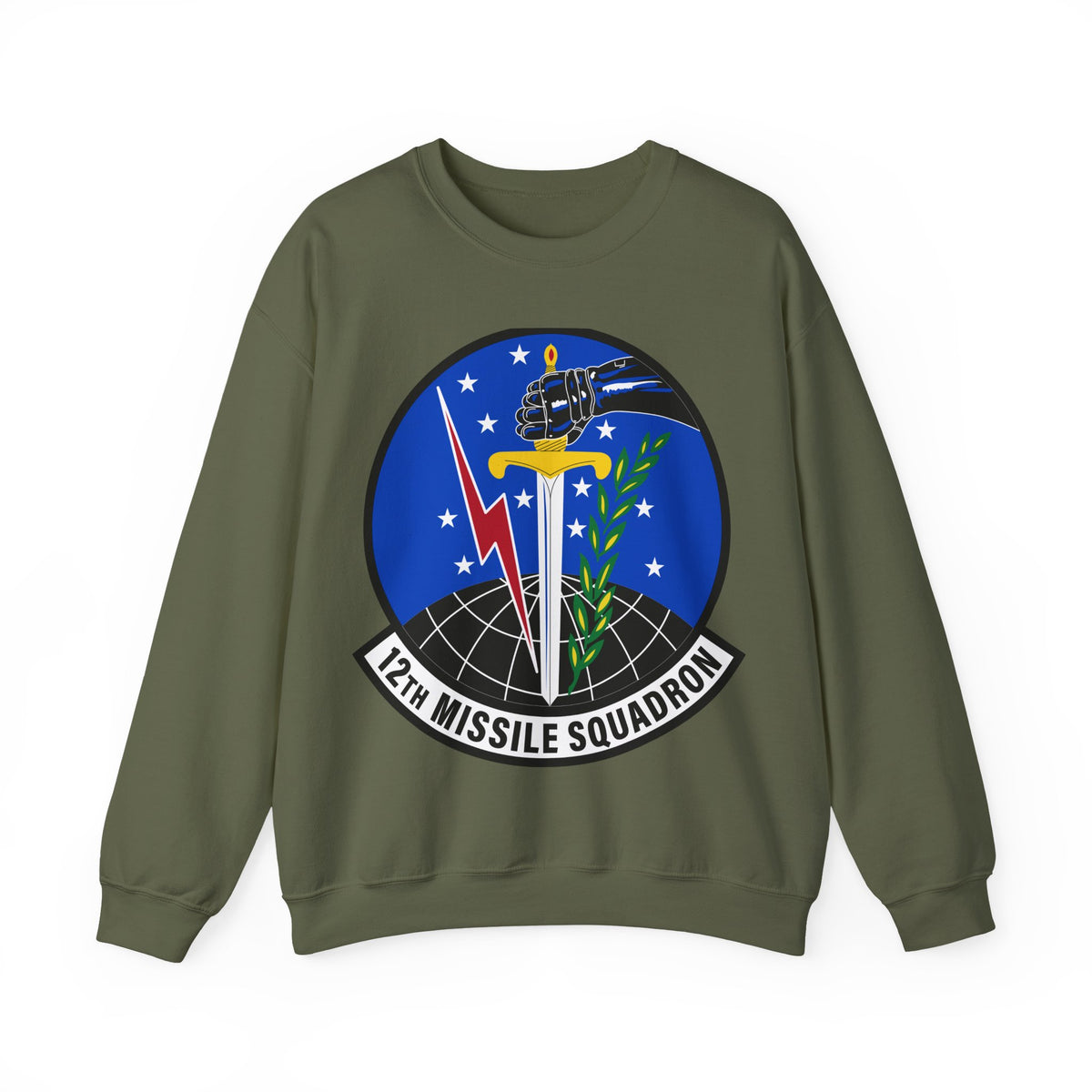 Crewneck Sweatshirt - USAF - 12th Missile Squadron wo txt