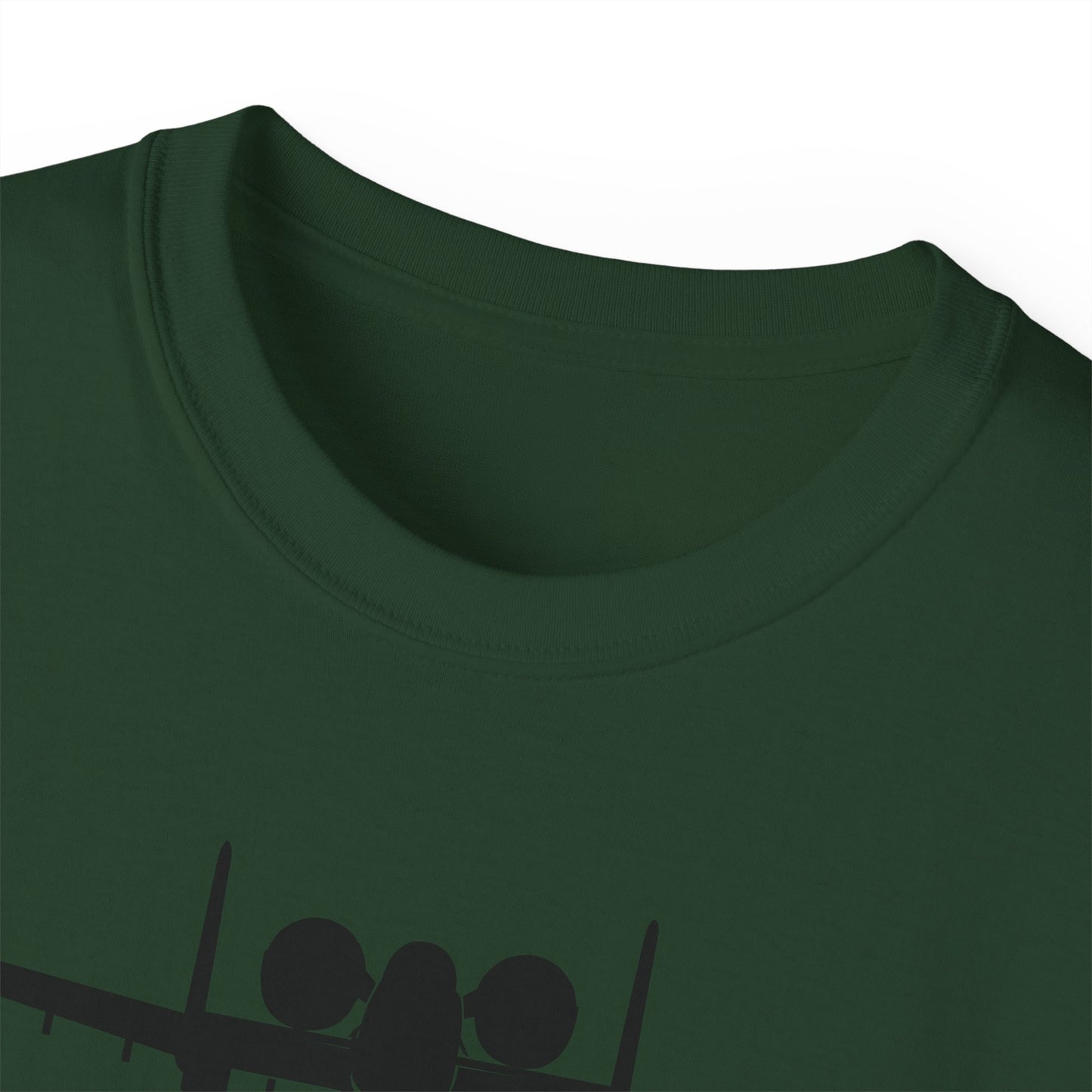 Unisex Ultra Cotton Tee - Aircraft - USAF - A-10 Thunderbolt II - Front - Silhouette X 300