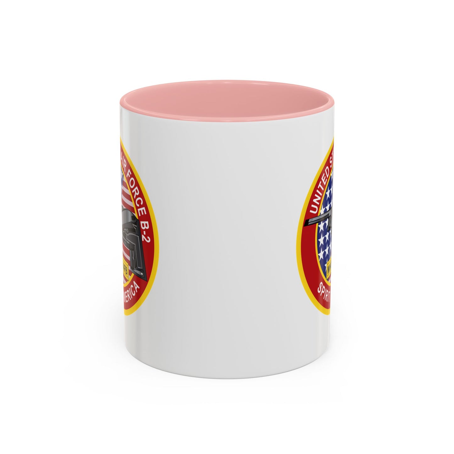 Accent Coffee Mug (11oz & 15oz) - USAF - B2 - Spirit - Stealth Bomber wo Txt
