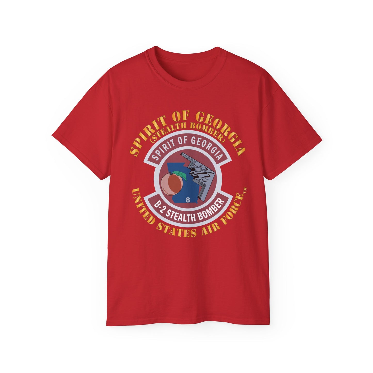 Unisex Ultra Cotton Tee - USAF - B2 - Spirit of Georgia - Stealth Bomber X 300