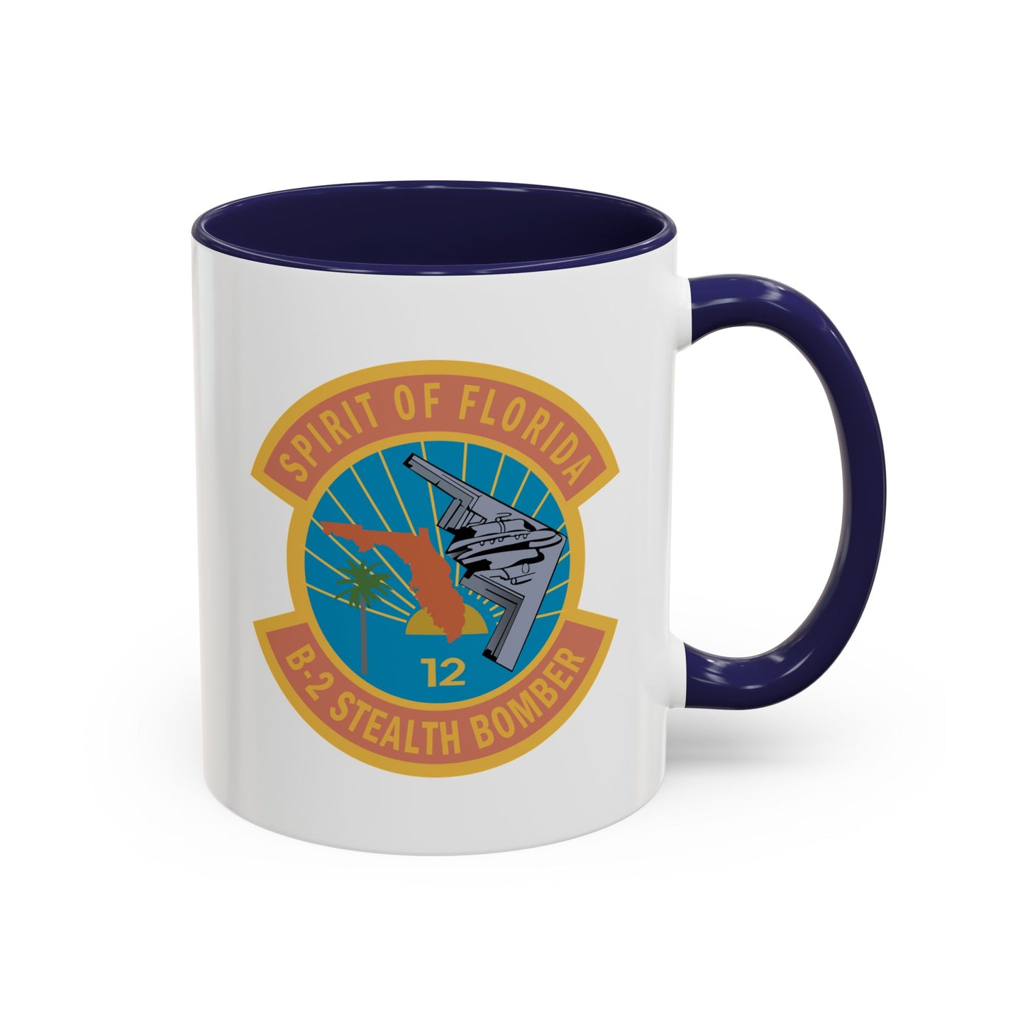 Accent Coffee Mug (11oz & 15oz) - USAF - B2 - Spirit of Florida - Stealth Bomber wo txt X 300