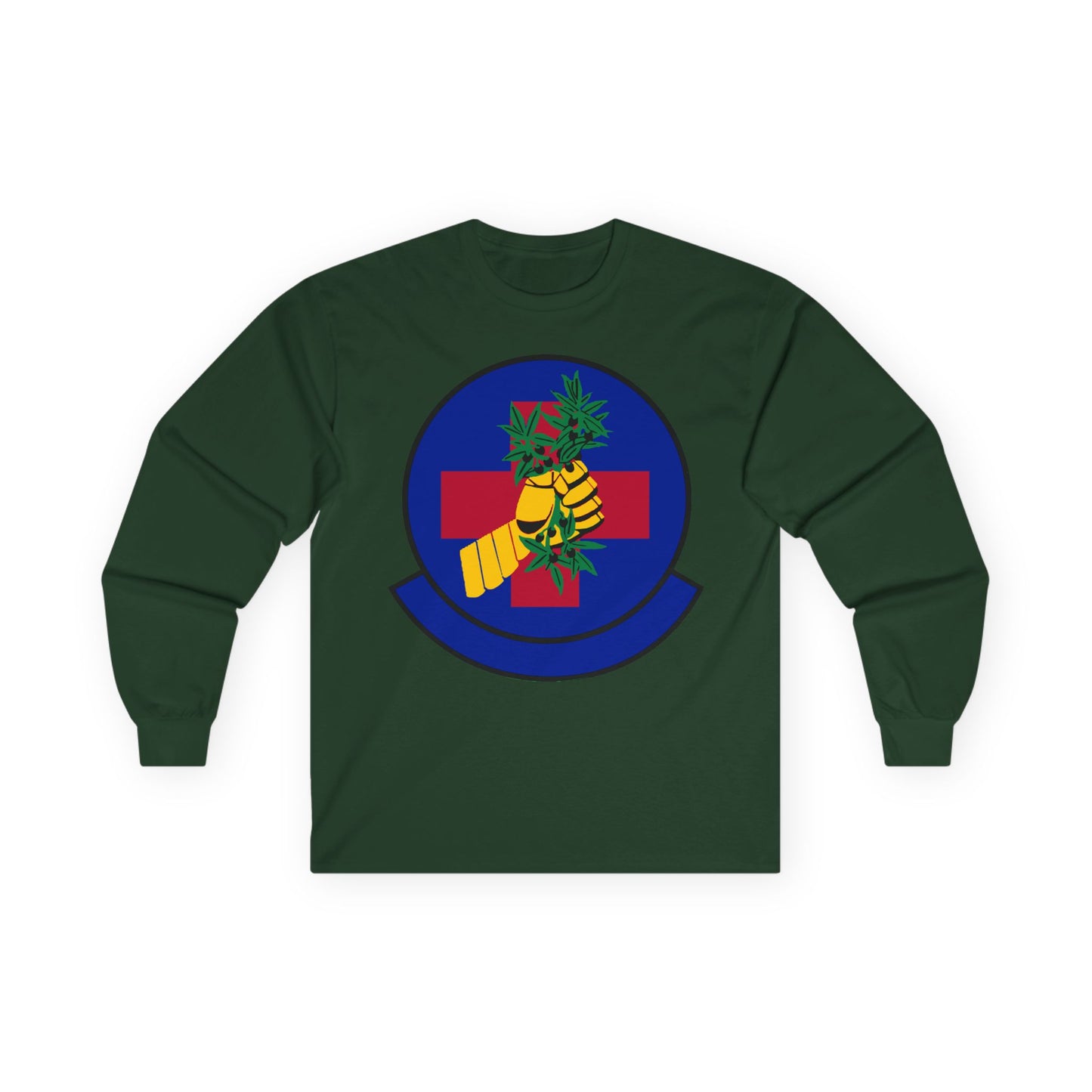 Unisex Ultra Cotton Long Sleeve Tee - USAF - 2nd Healthcare Operations Squadron wo txt