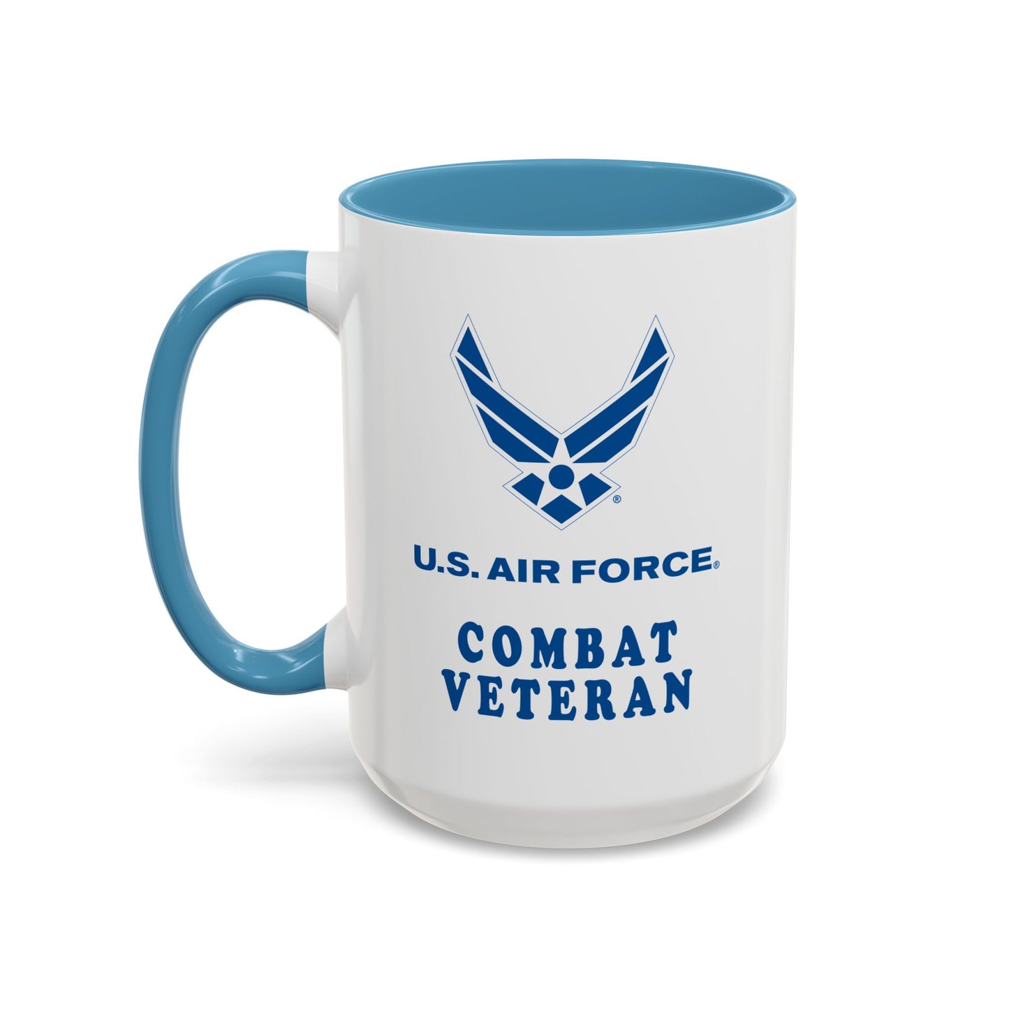 Accent Coffee Mug (11oz & 15oz) - USAF - Air Force - Combat Veteran X 300