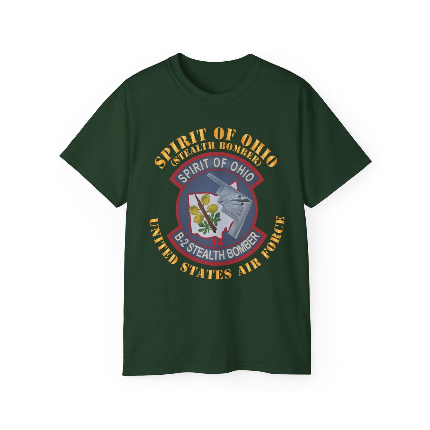 Unisex Ultra Cotton Tee - USAF - B2 - Spirit of Ohio - Stealth Bomber X 300