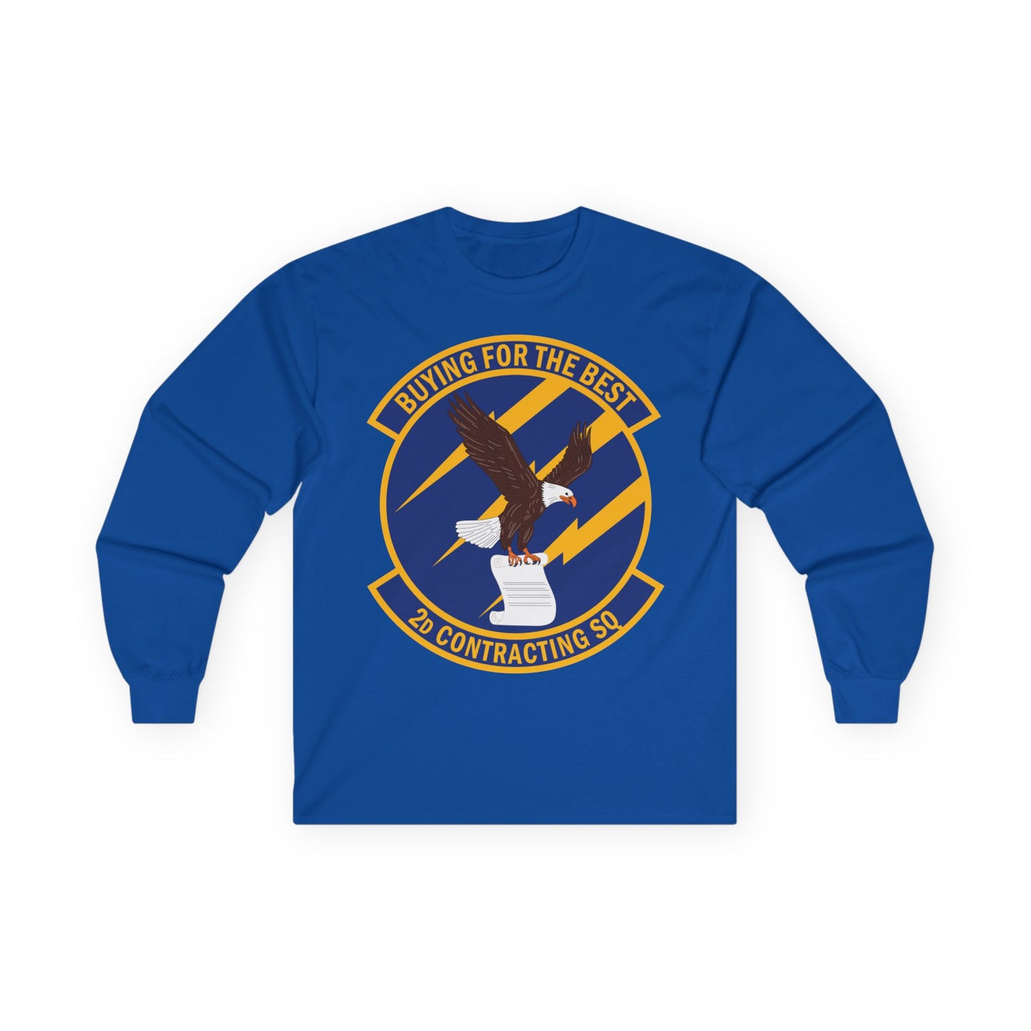 Unisex Ultra Cotton Long Sleeve Tee - USAF - 2d Contracting Squadron wo txt