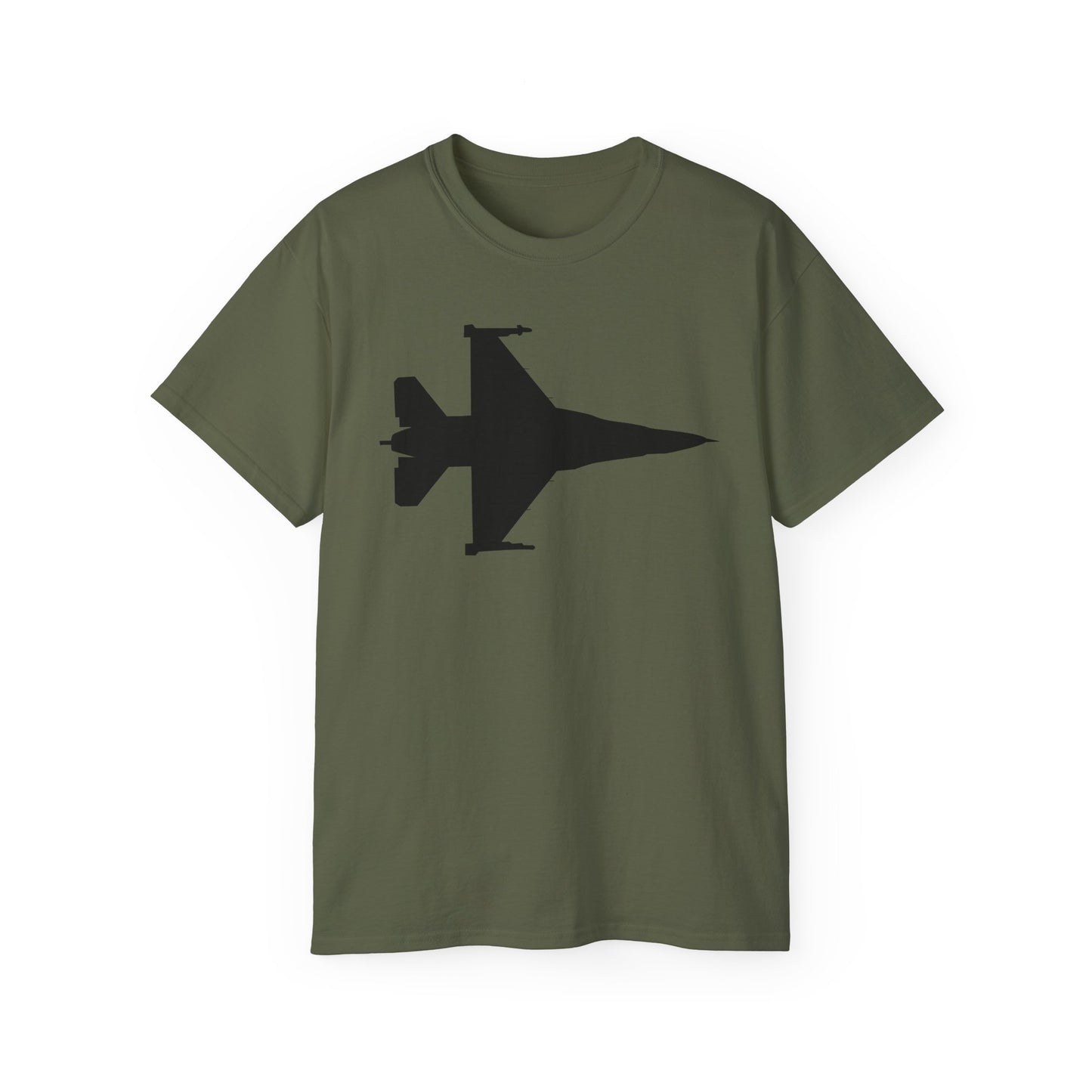 Unisex Ultra Cotton Tee - Aircraft - F-16 -Top - Silhouette - wo Txt X 300