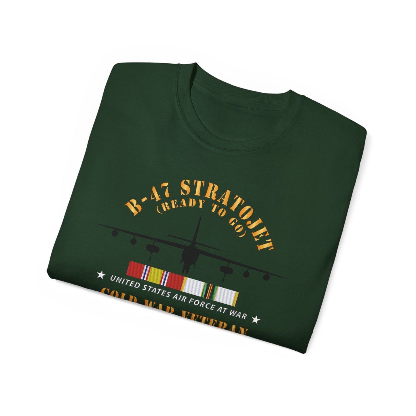 Unisex Ultra Cotton Tee - USAF - B-47 Stratojet - Ready to Go - Silhouette - Cold War Veteran X 300