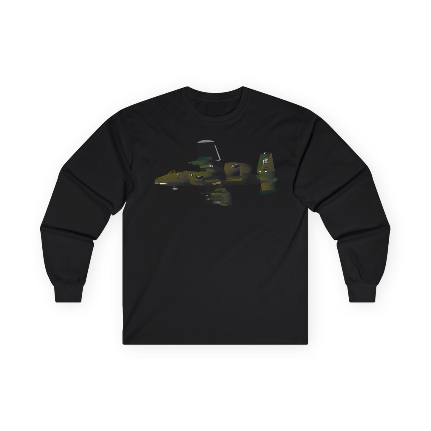 Unisex Ultra Cotton Long Sleeve Tee - Aircraft - A-10 Wart Hog X 300
