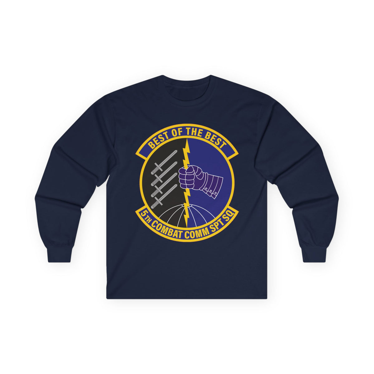 Unisex Ultra Cotton Long Sleeve Tee - USAF - 5th Combat Communications Support Sq wo txt X 300