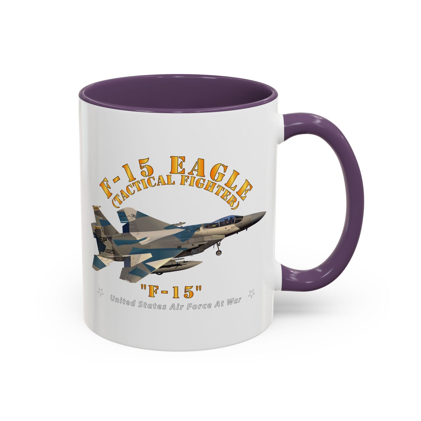 Accent Coffee Mug (11oz & 15oz) - USAF - F15 Eagle - F15