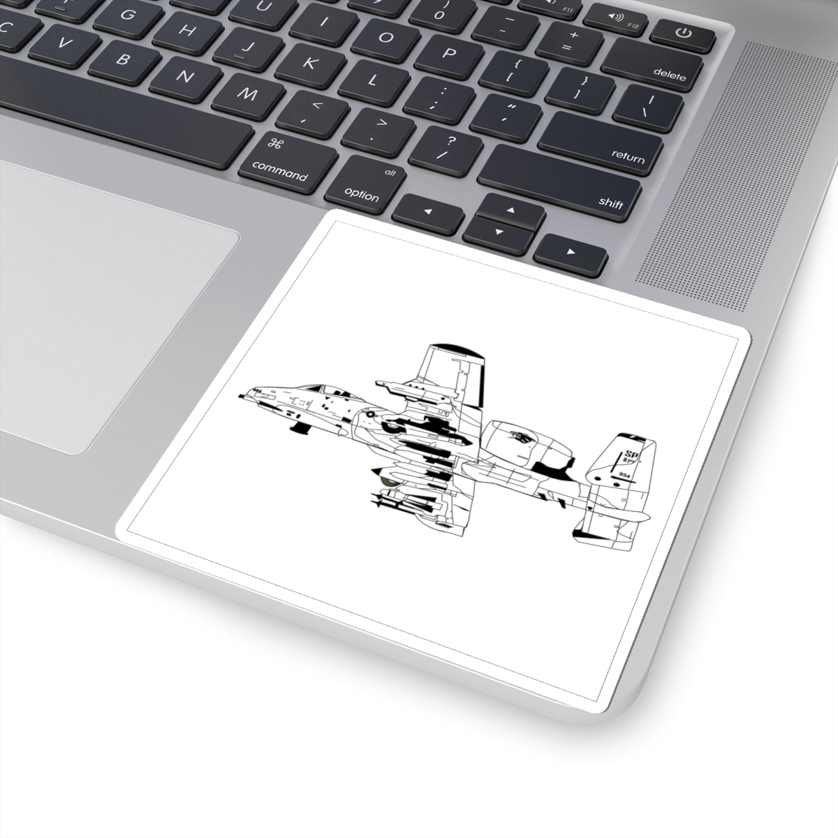 Kiss-Cut Stickers - Aircraft - A-10 Wart Hog - BW X 300