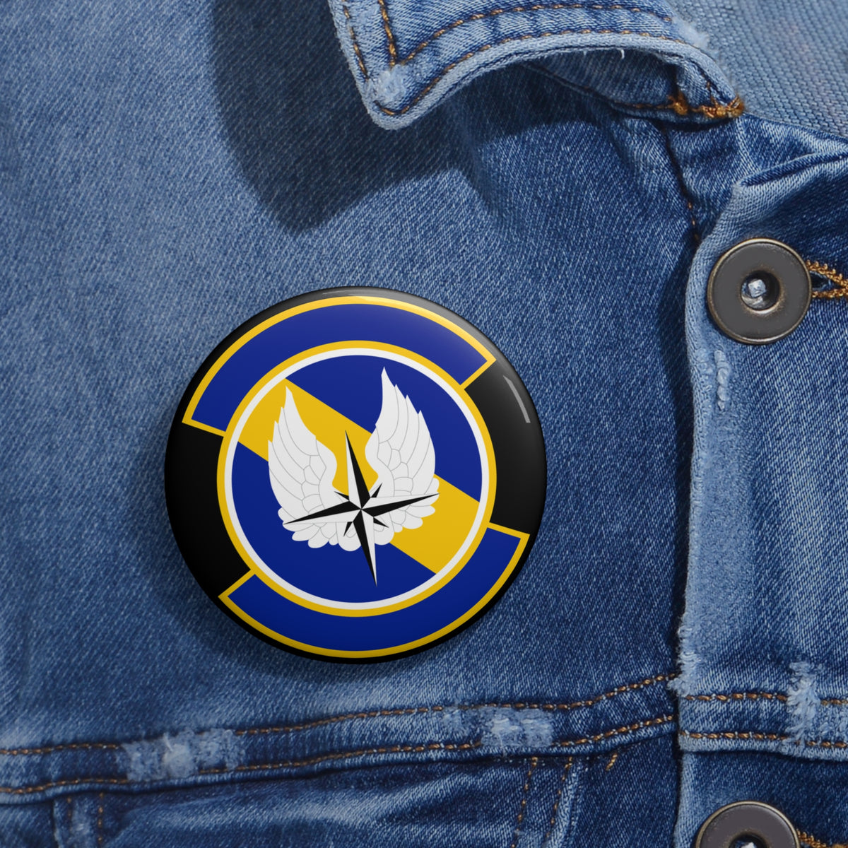 Custom Pin Button - USAF - 11th Logistics Readiness Squadron wo txt