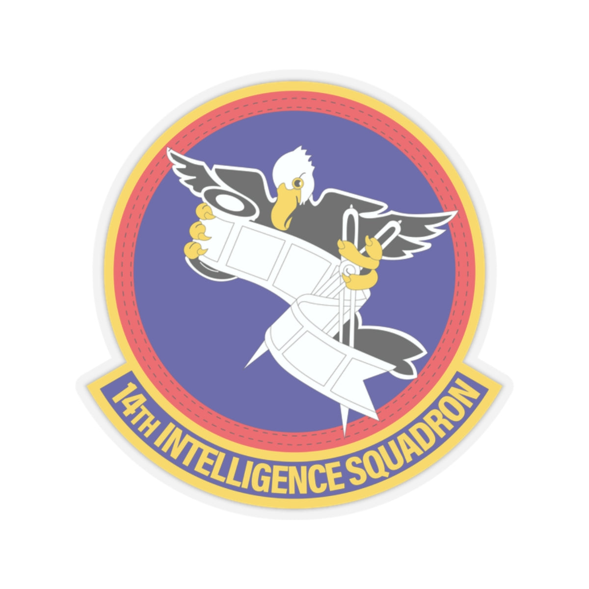 Kiss-Cut Stickers - USAF - 14th Intelligence Squadron wo txt