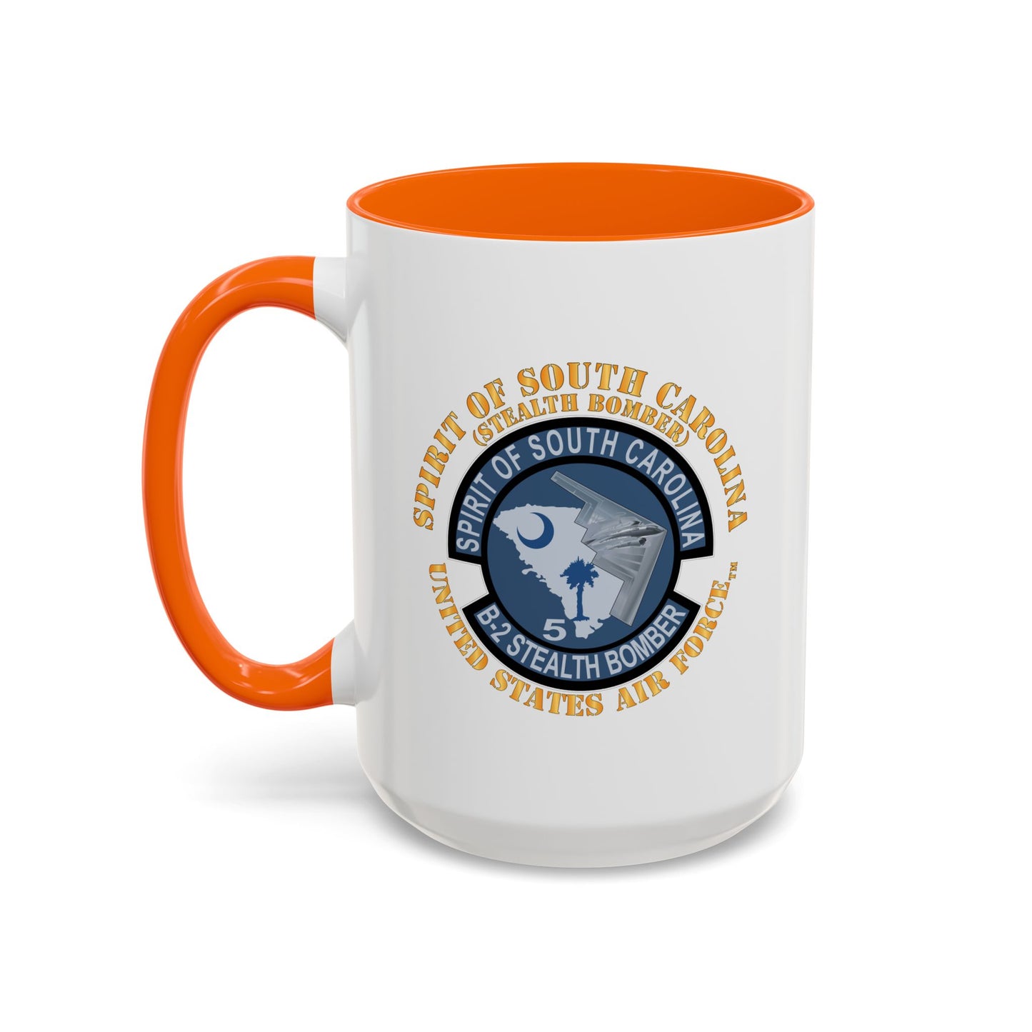 Accent Coffee Mug (11oz & 15oz) - USAF - B2 - Spirit of South Carolina Stealth Bomber X 300