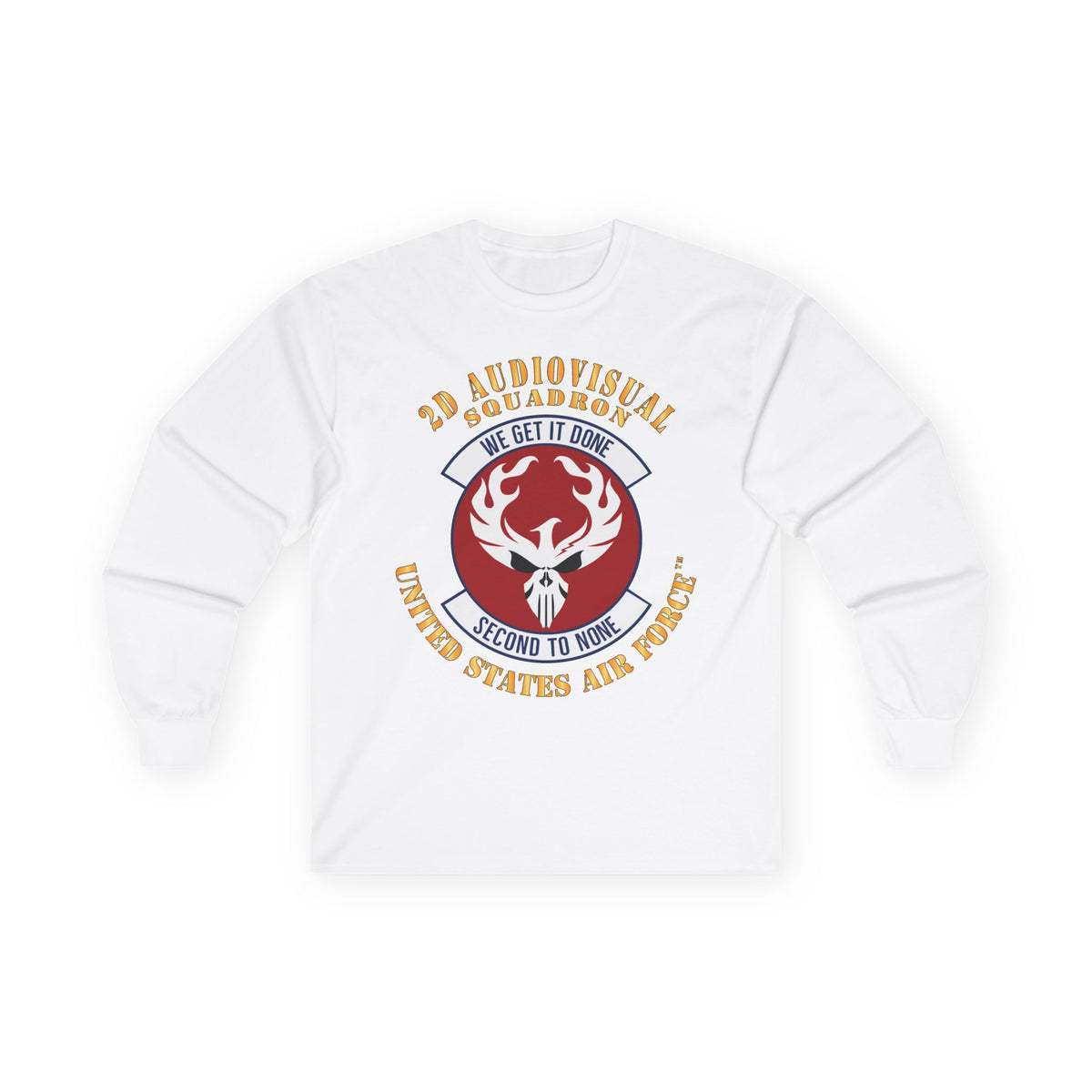 Unisex Ultra Cotton Long Sleeve Tee - USAF - 2d Audiovisual Squadron X 300