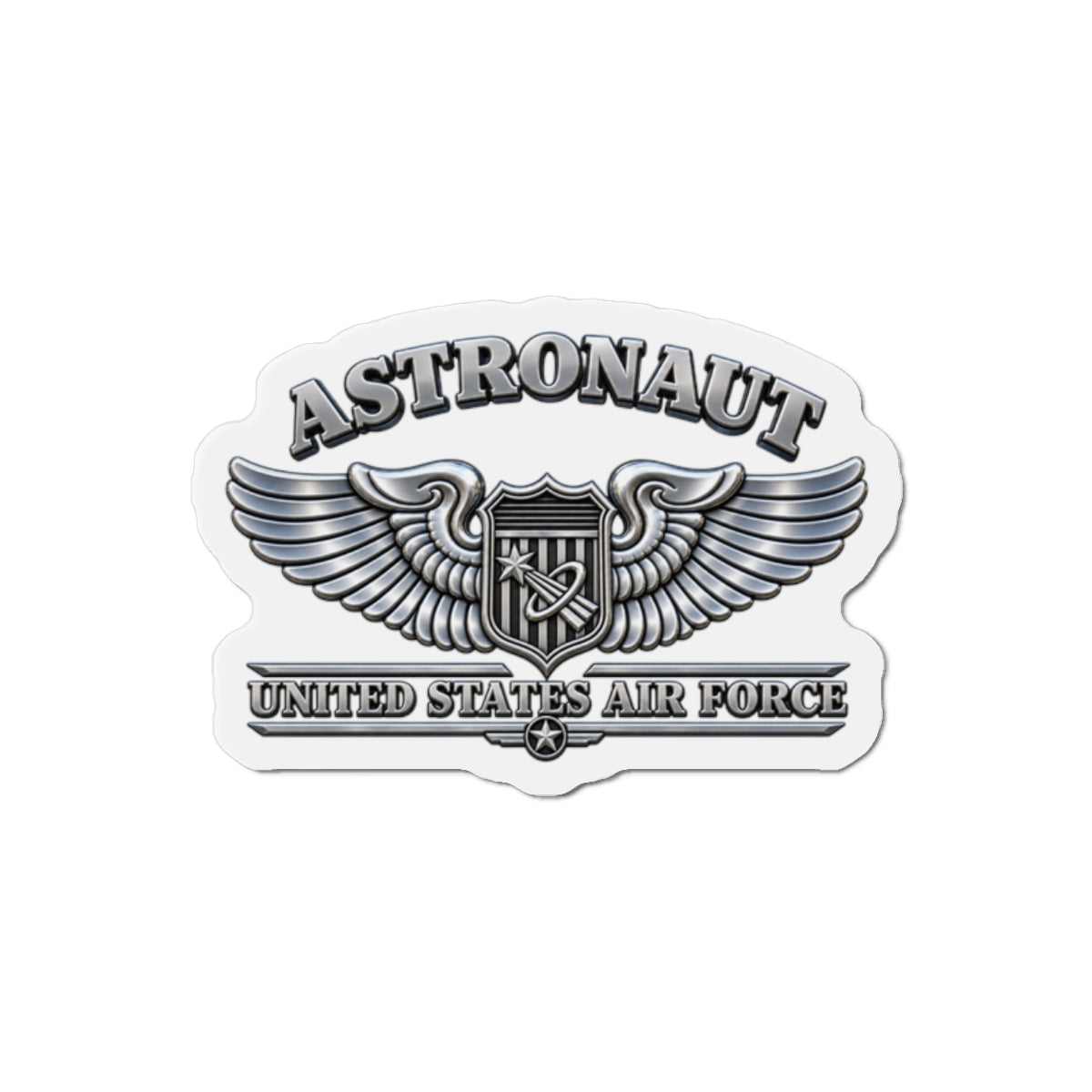 Die-Cut Magnet - USAF - Basic Astronaut Badge - United States Air Force - 3D - Enhanced