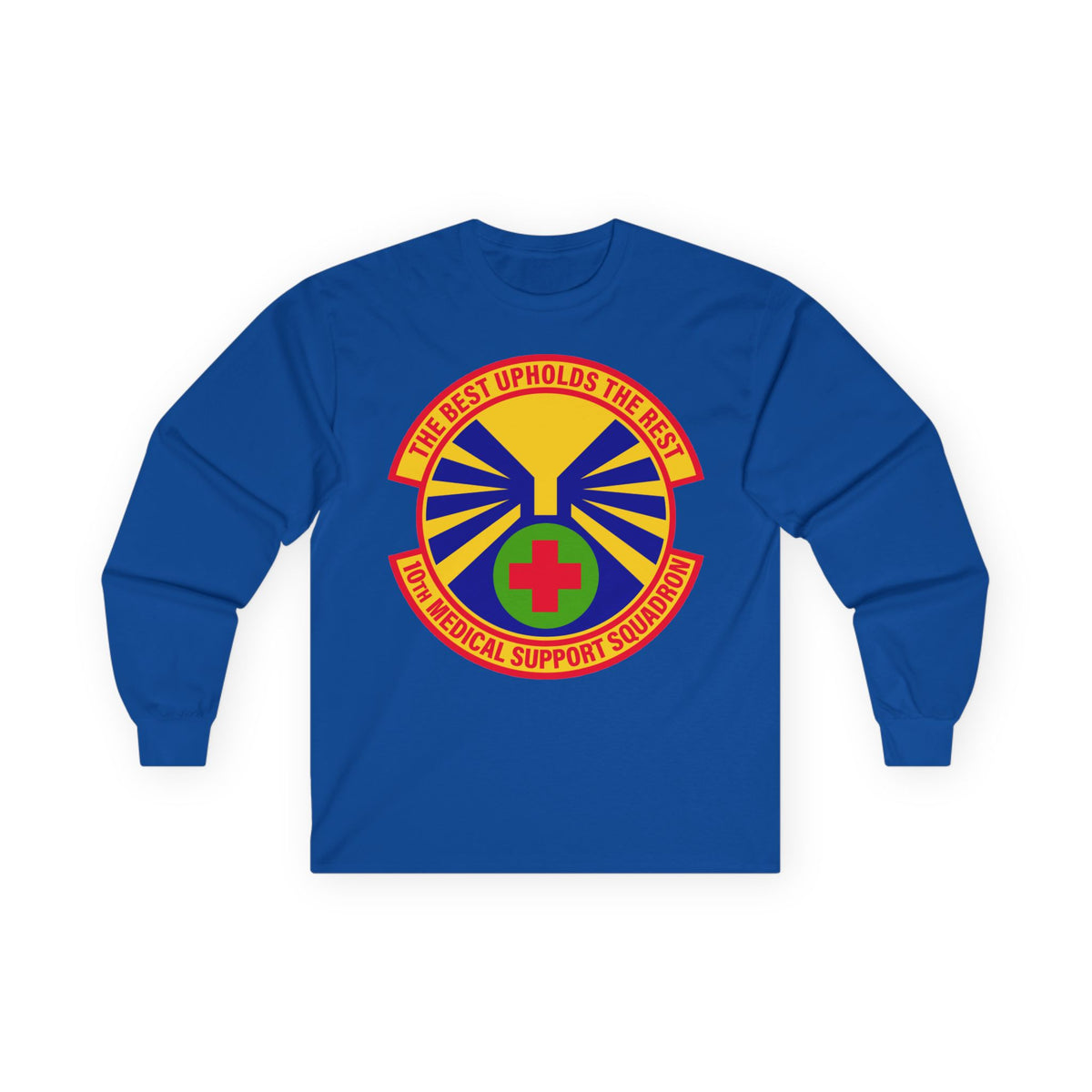 Unisex Ultra Cotton Long Sleeve Tee - USAF - 10th Medical Support Squadron wo txt