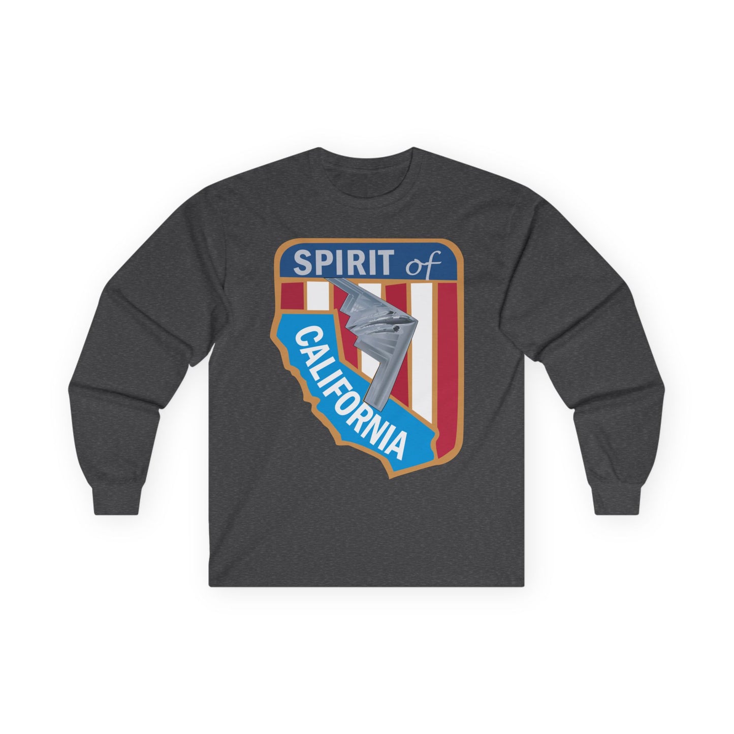 Unisex Ultra Cotton Long Sleeve Tee - USAF - B2 - Spirit of California - Stealth Bomber wo txt X 300