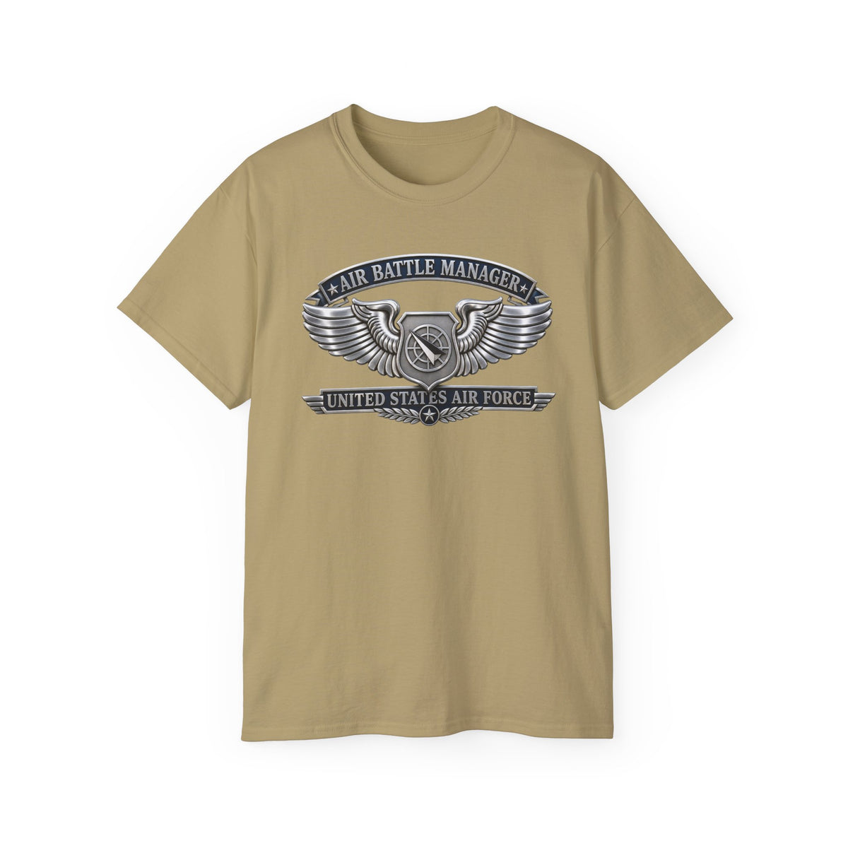 Unisex Ultra Cotton Tee - USAF - Air Battle Manager Badge - United States Air Force- 3D - Enhanced