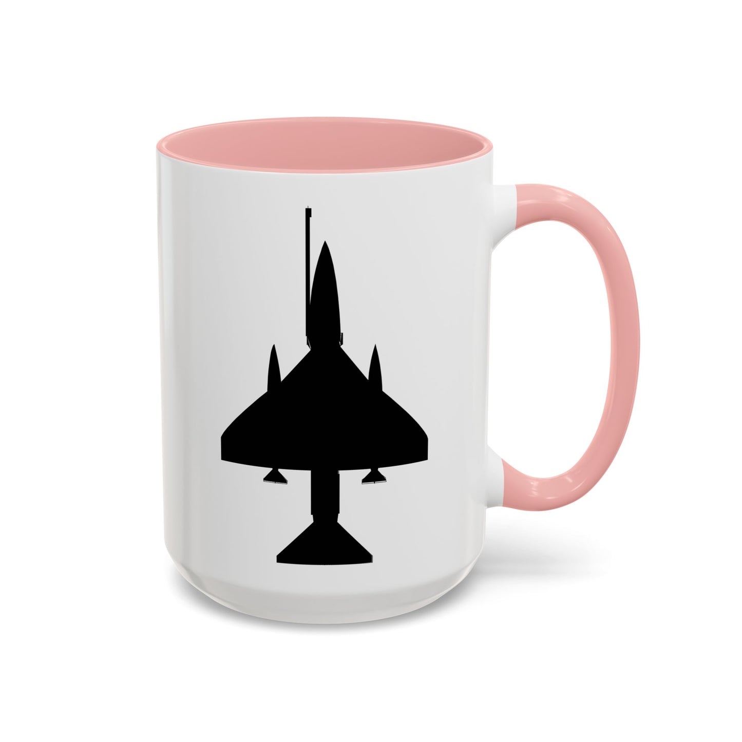 Accent Coffee Mug (11oz & 15oz) - Aircraft - A-4 SkyHawk - Top - Silhouette X 300