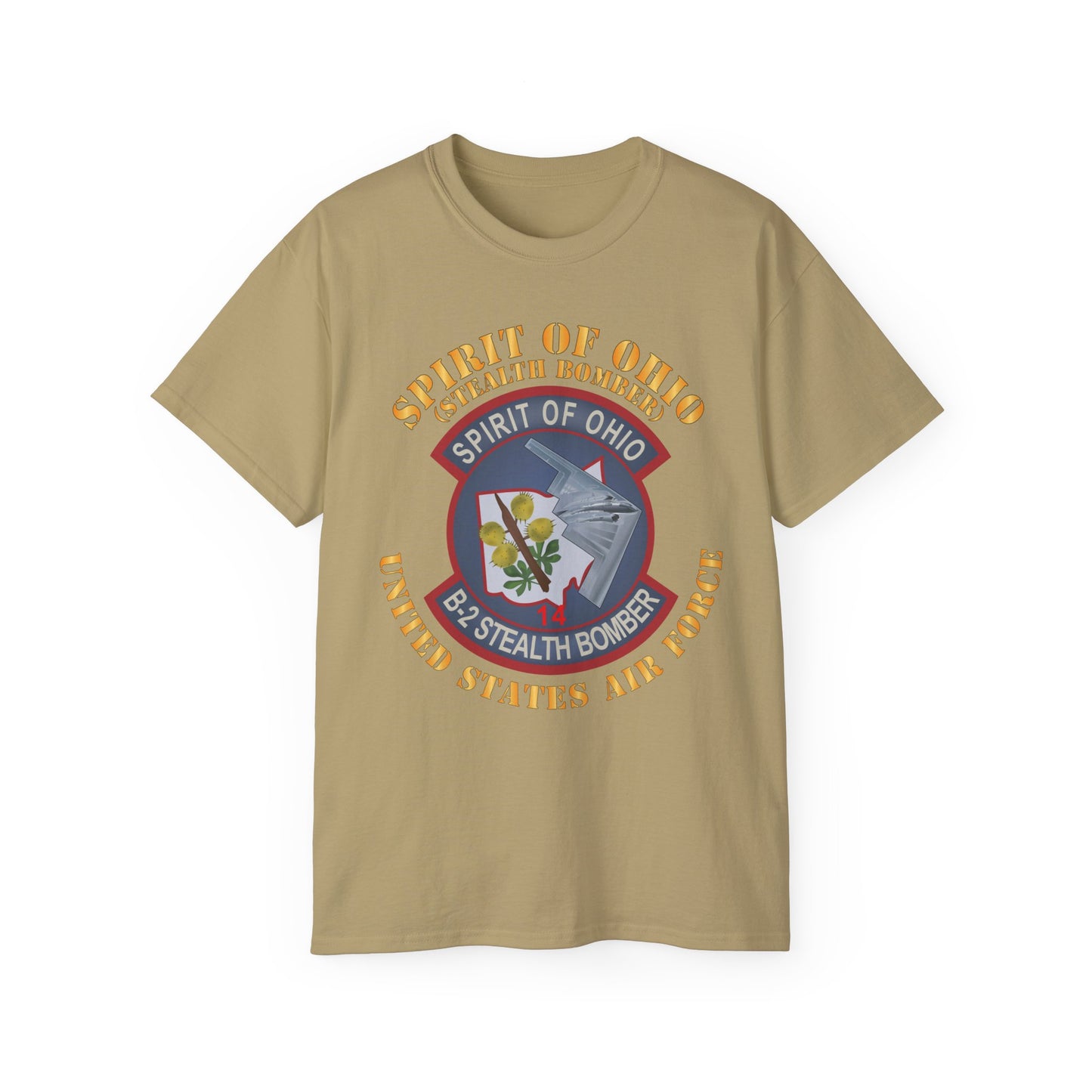 Unisex Ultra Cotton Tee - USAF - B2 - Spirit of Ohio - Stealth Bomber X 300