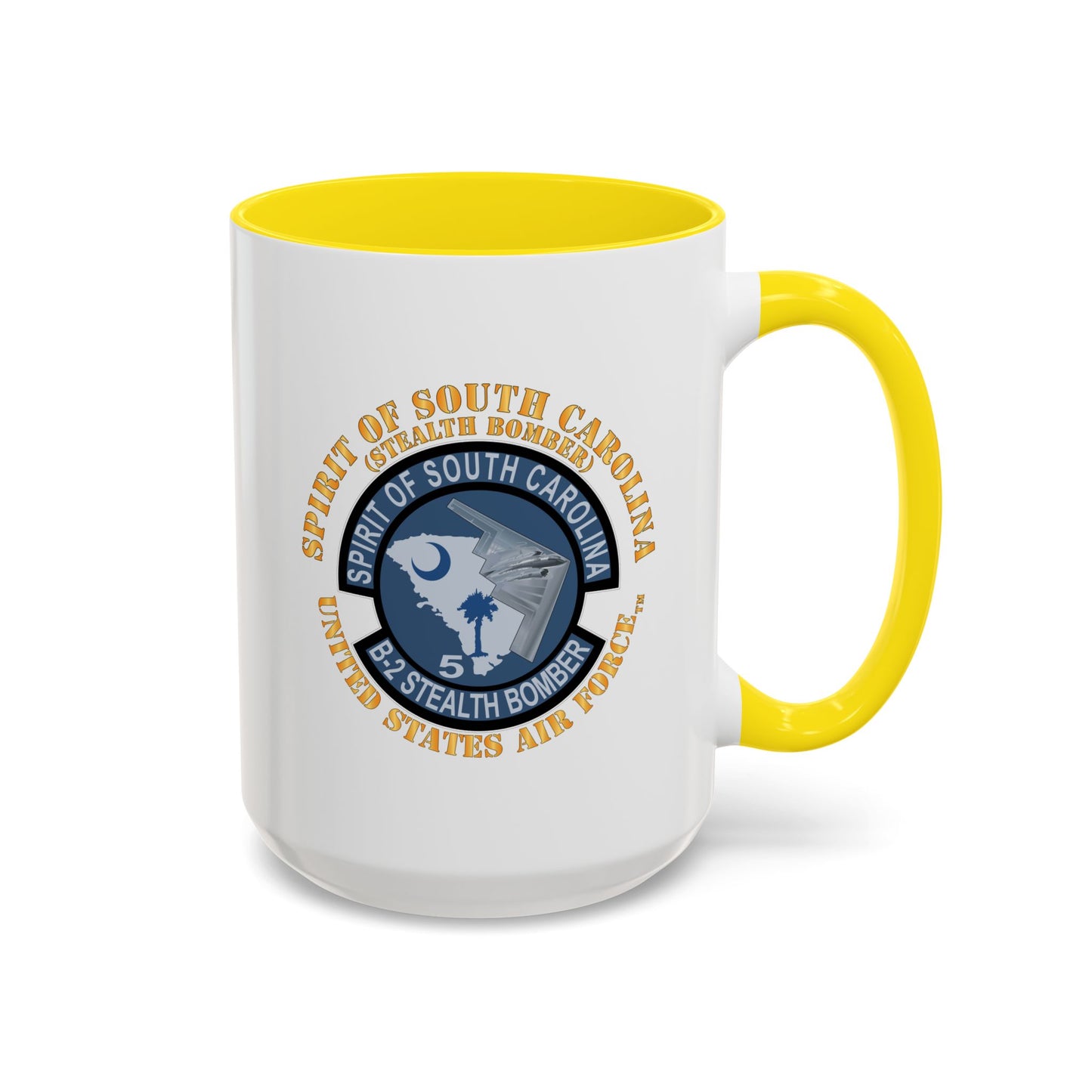 Accent Coffee Mug (11oz & 15oz) - USAF - B2 - Spirit of South Carolina Stealth Bomber X 300