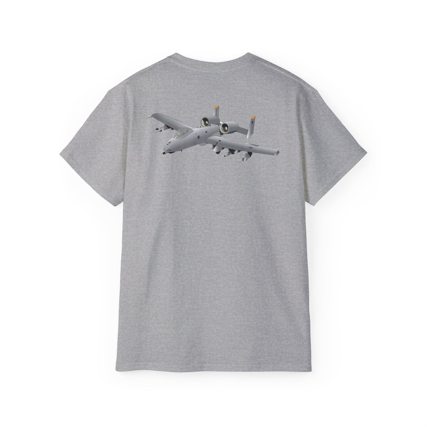 Unisex Ultra Cotton Tee - Aircraft - A10 - Front - Top - Oblique X 300