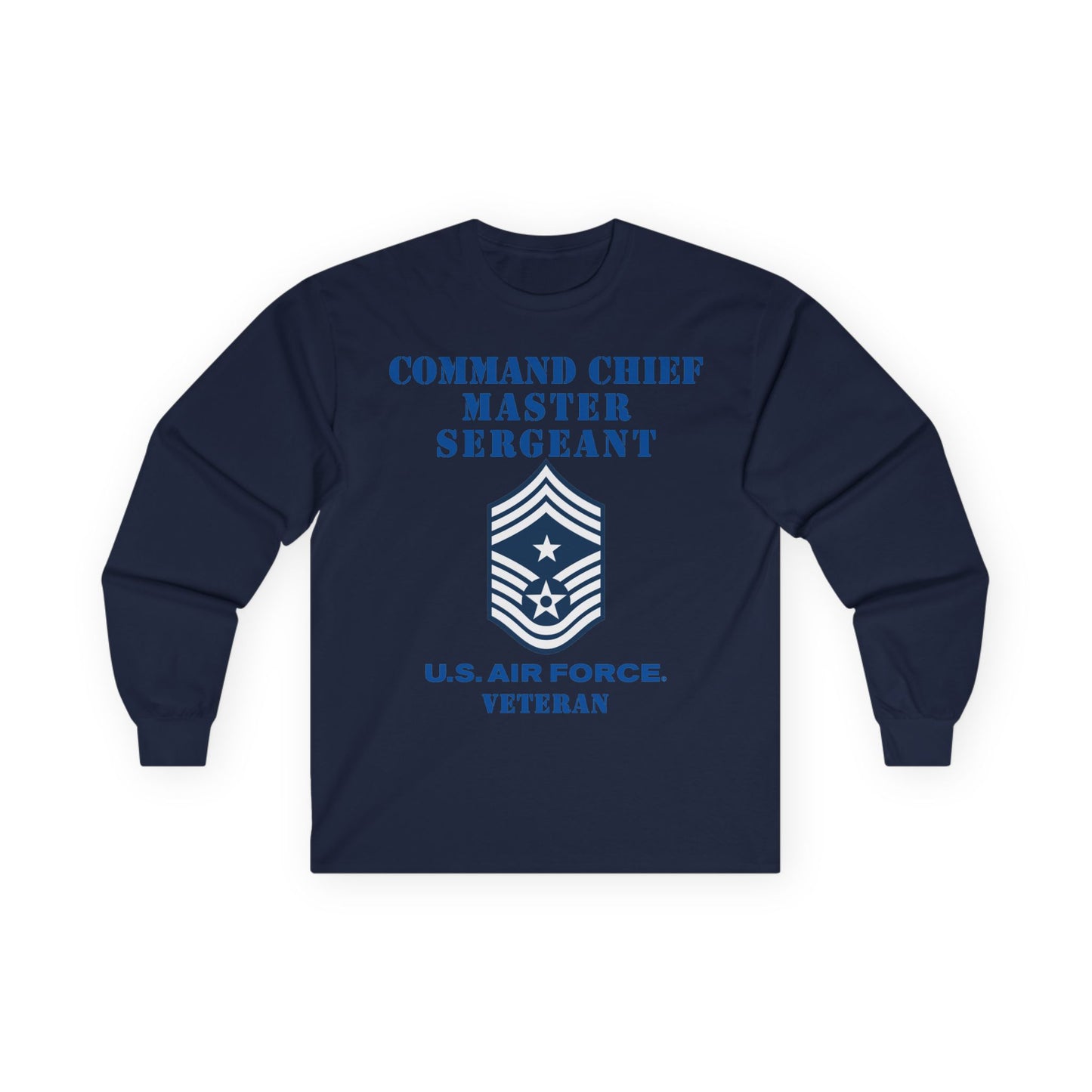 Unisex Ultra Cotton Long Sleeve Tee - USAF - Command Chief Master Sergeant (E9c) - 2020 - Veteran