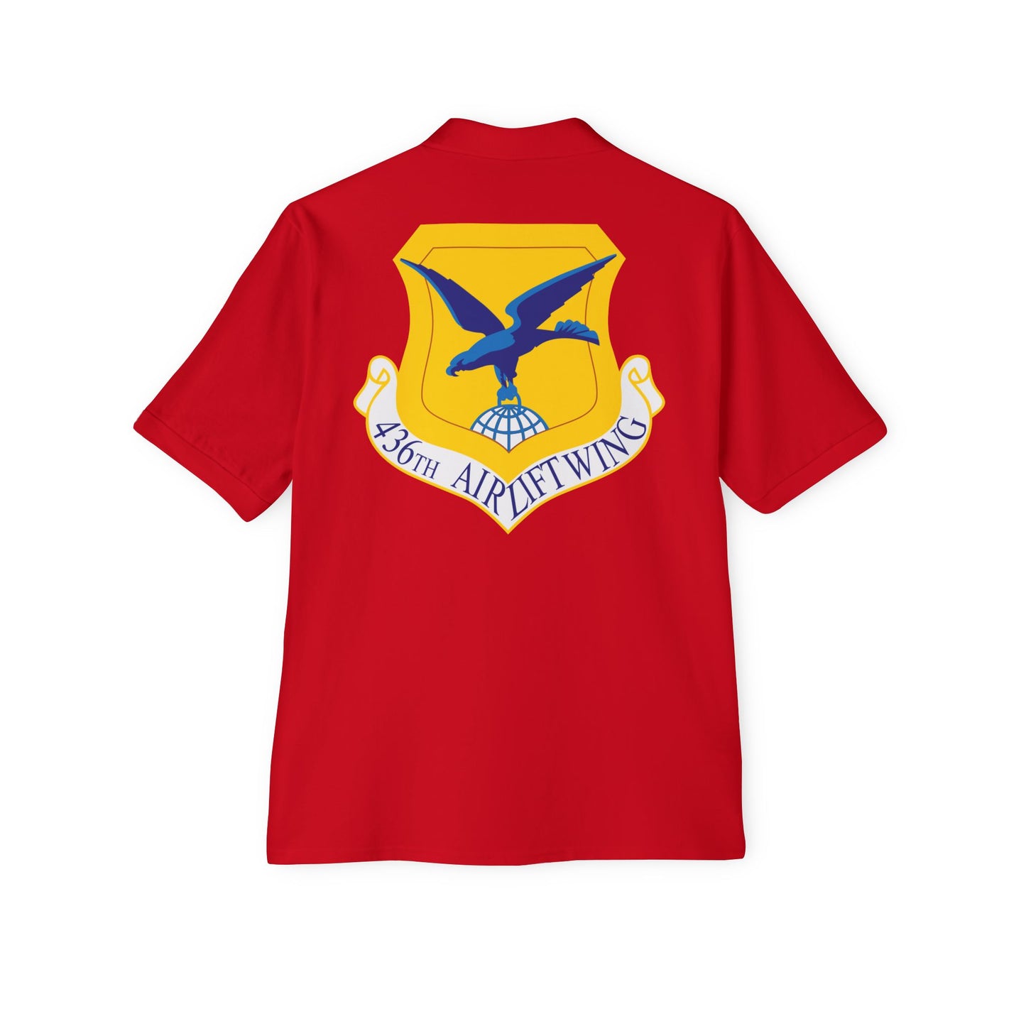 Men's Piqué Polo - USAF - 436th Airlift Wing wo Txt X 300