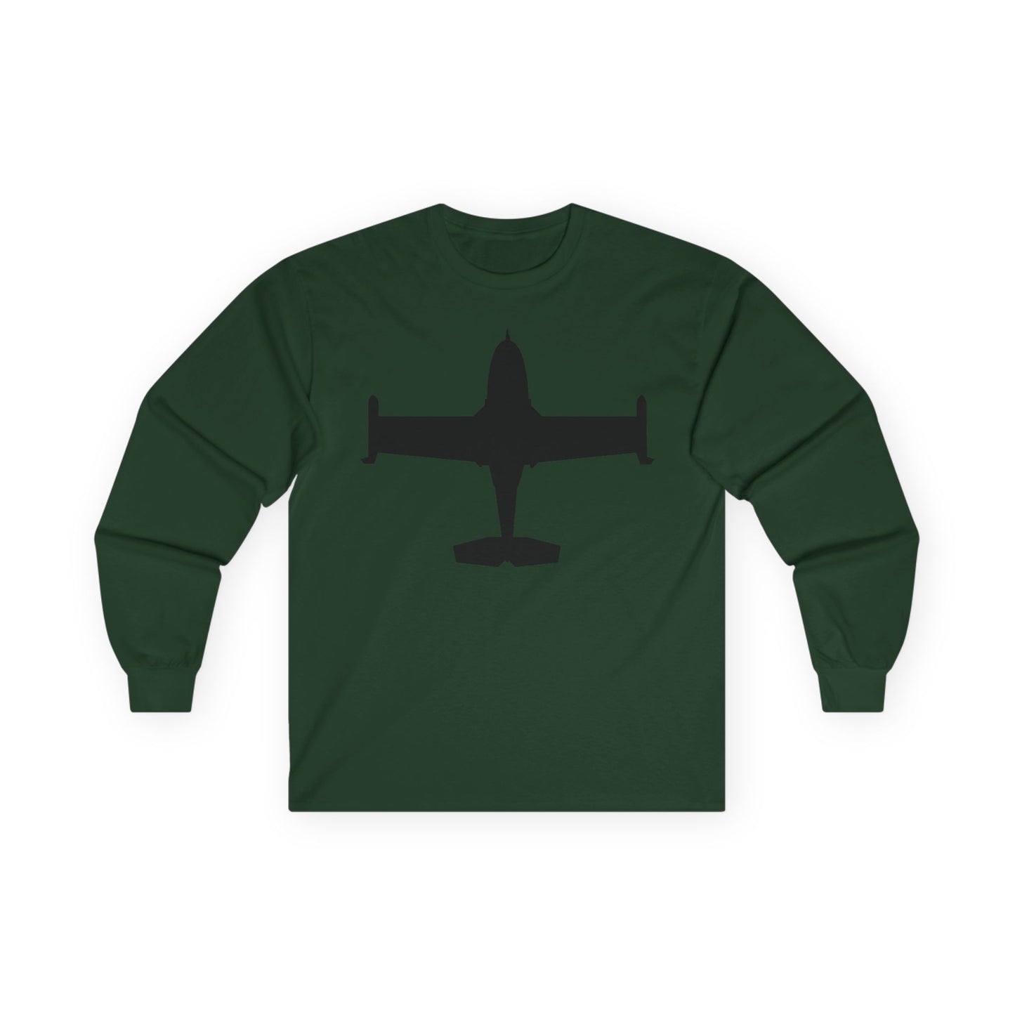 Unisex Ultra Cotton Long Sleeve Tee - Aircraft - A-37-Trainer - Top - Silhouette X 300