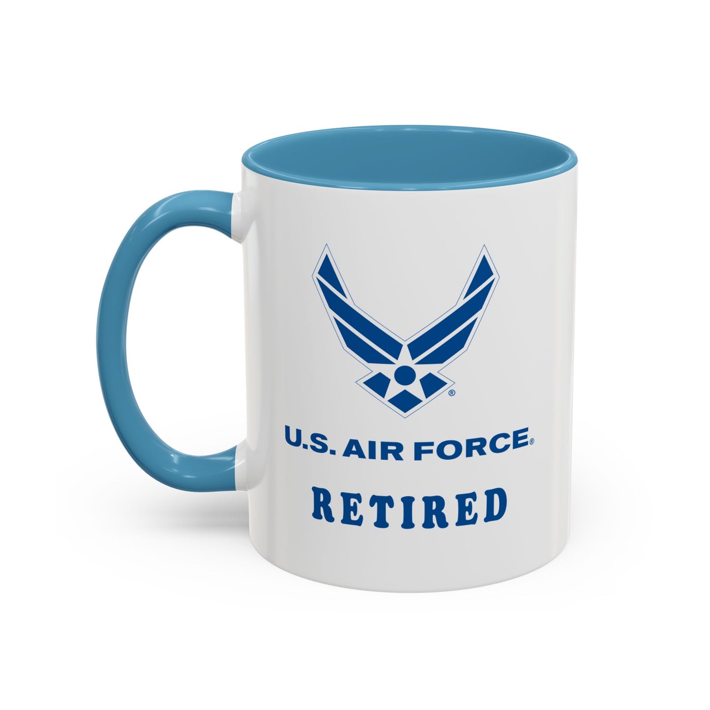 Accent Coffee Mug (11oz & 15oz) - USAF - Air Force - Retired X 300