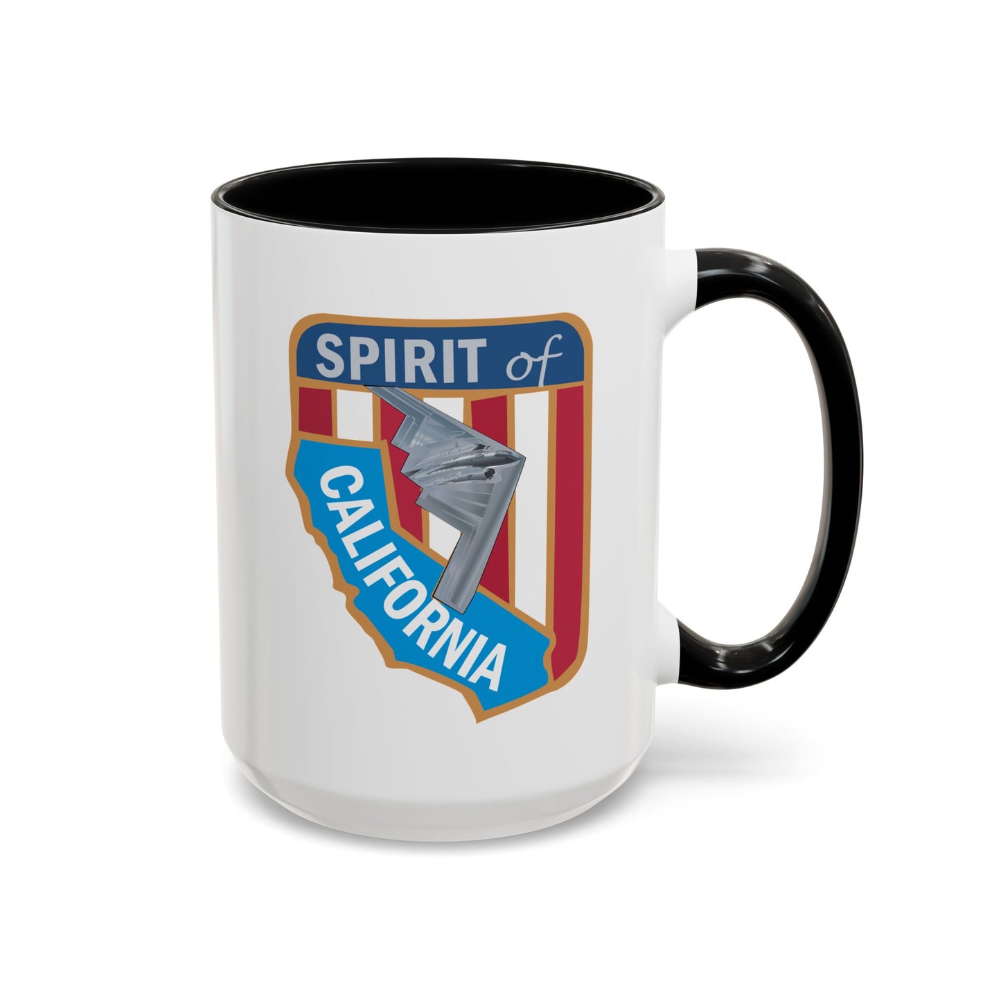 Accent Coffee Mug (11oz & 15oz) - USAF - B2 - Spirit of California - Stealth Bomber wo txt X 300