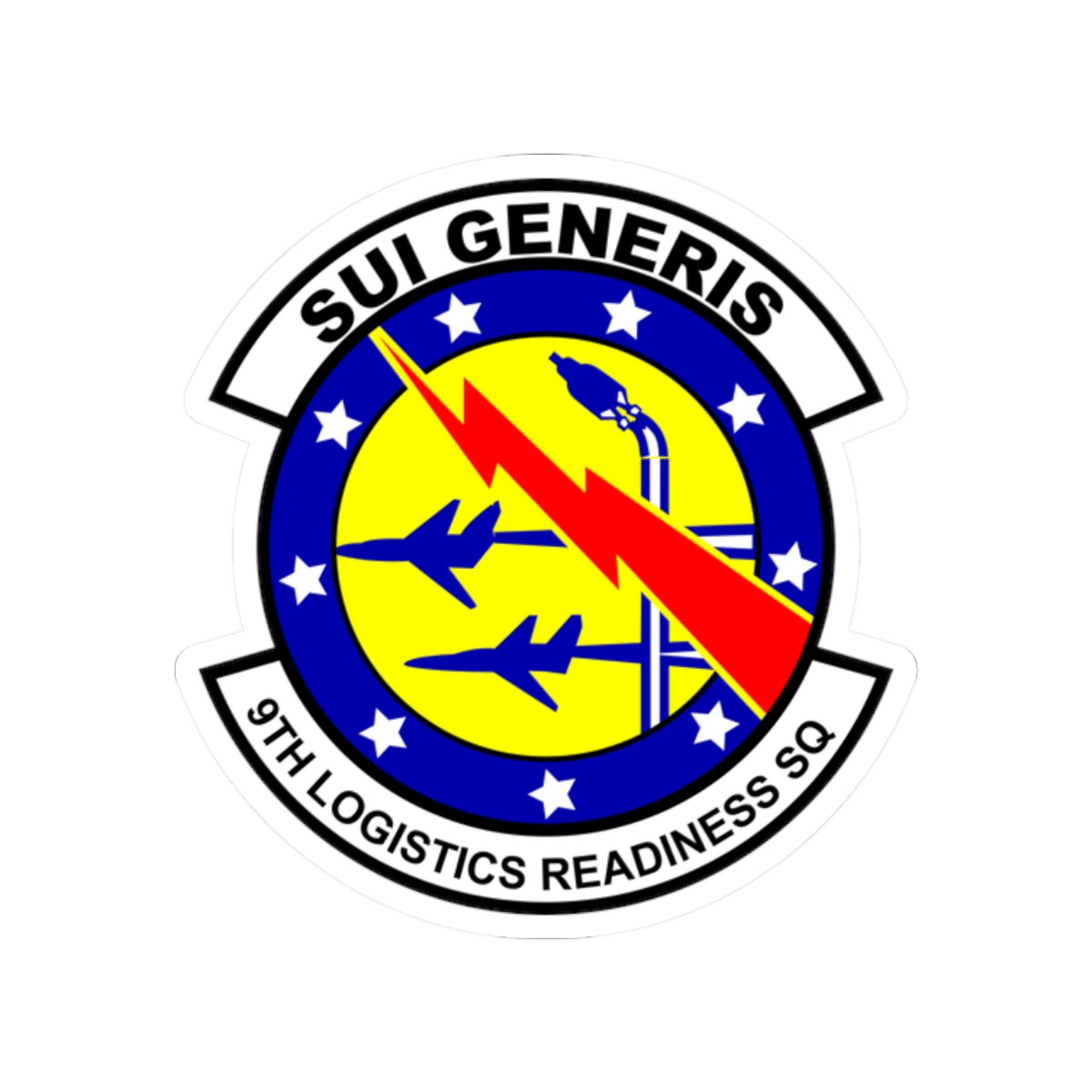 Kiss-Cut Stickers - USAF - 9th Logistics Readiness Squadron wo txt X 300