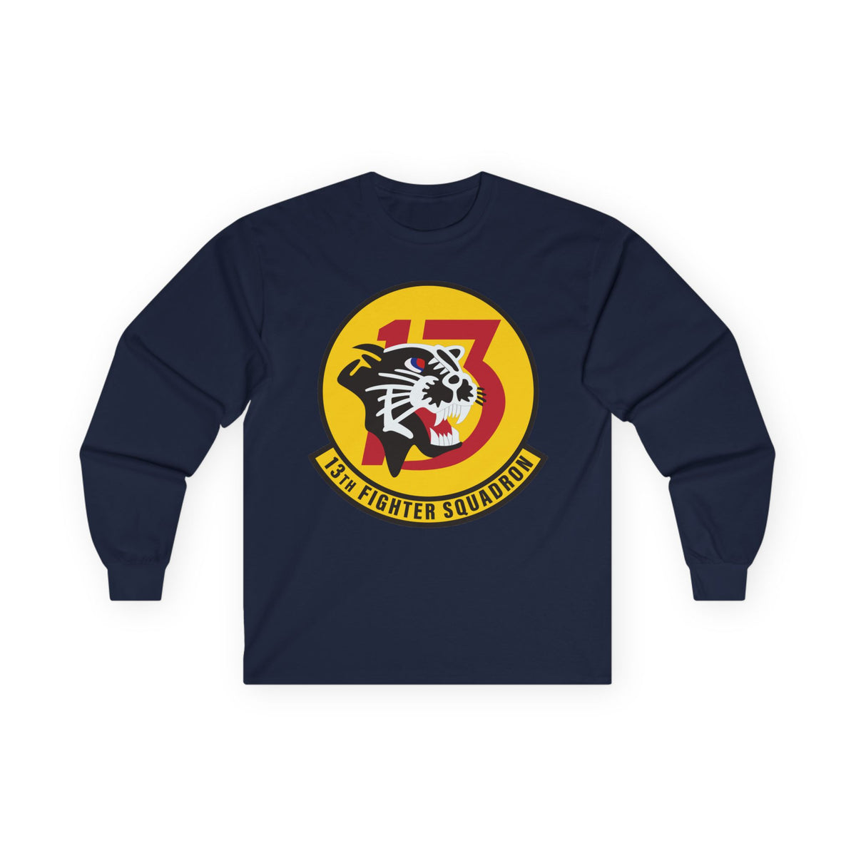 Unisex Ultra Cotton Long Sleeve Tee - USAF - 13th Fighter Squadron wo txt