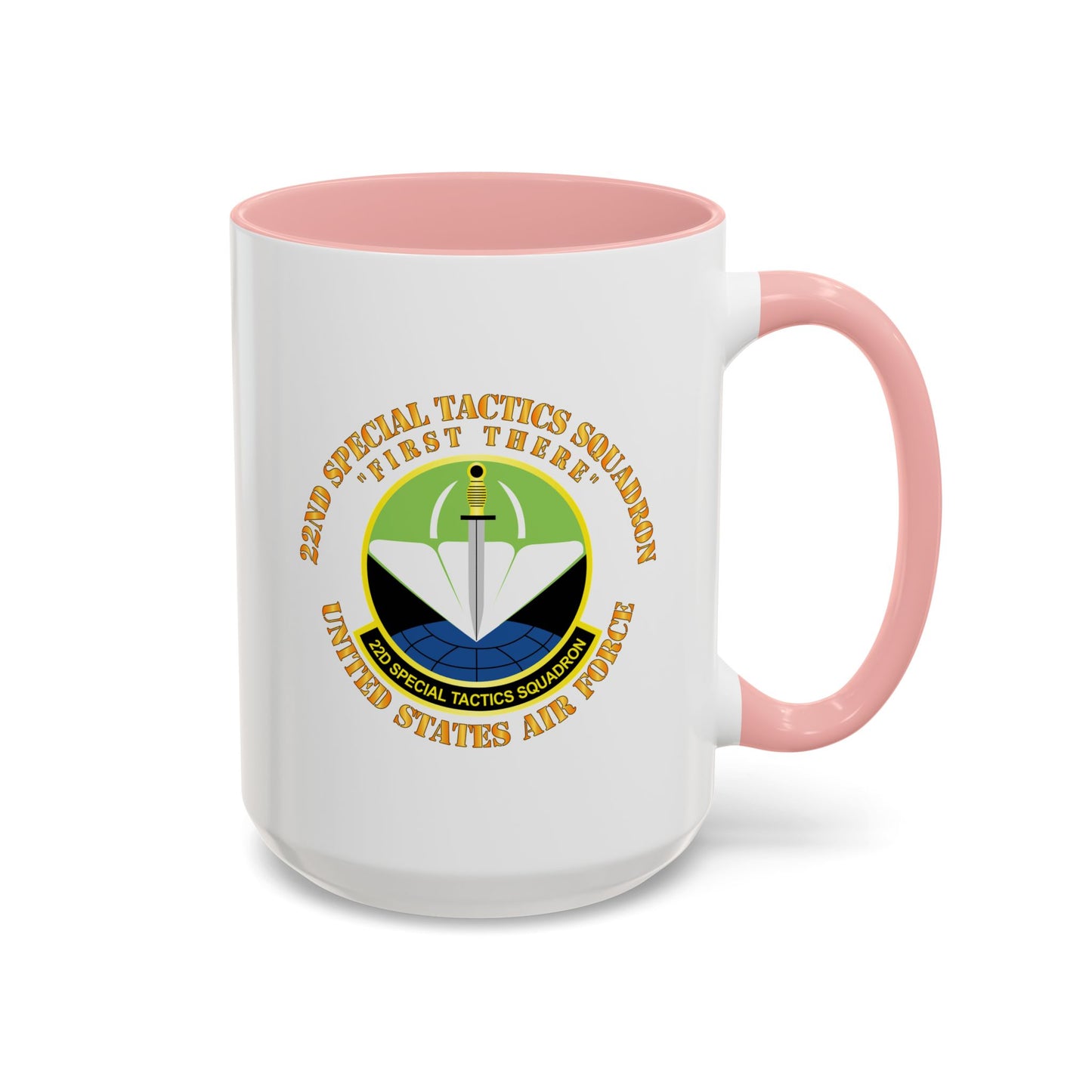 Accent Coffee Mug (11oz & 15oz) - USAF - 22nd Special Tactics Squadron - First There X 300